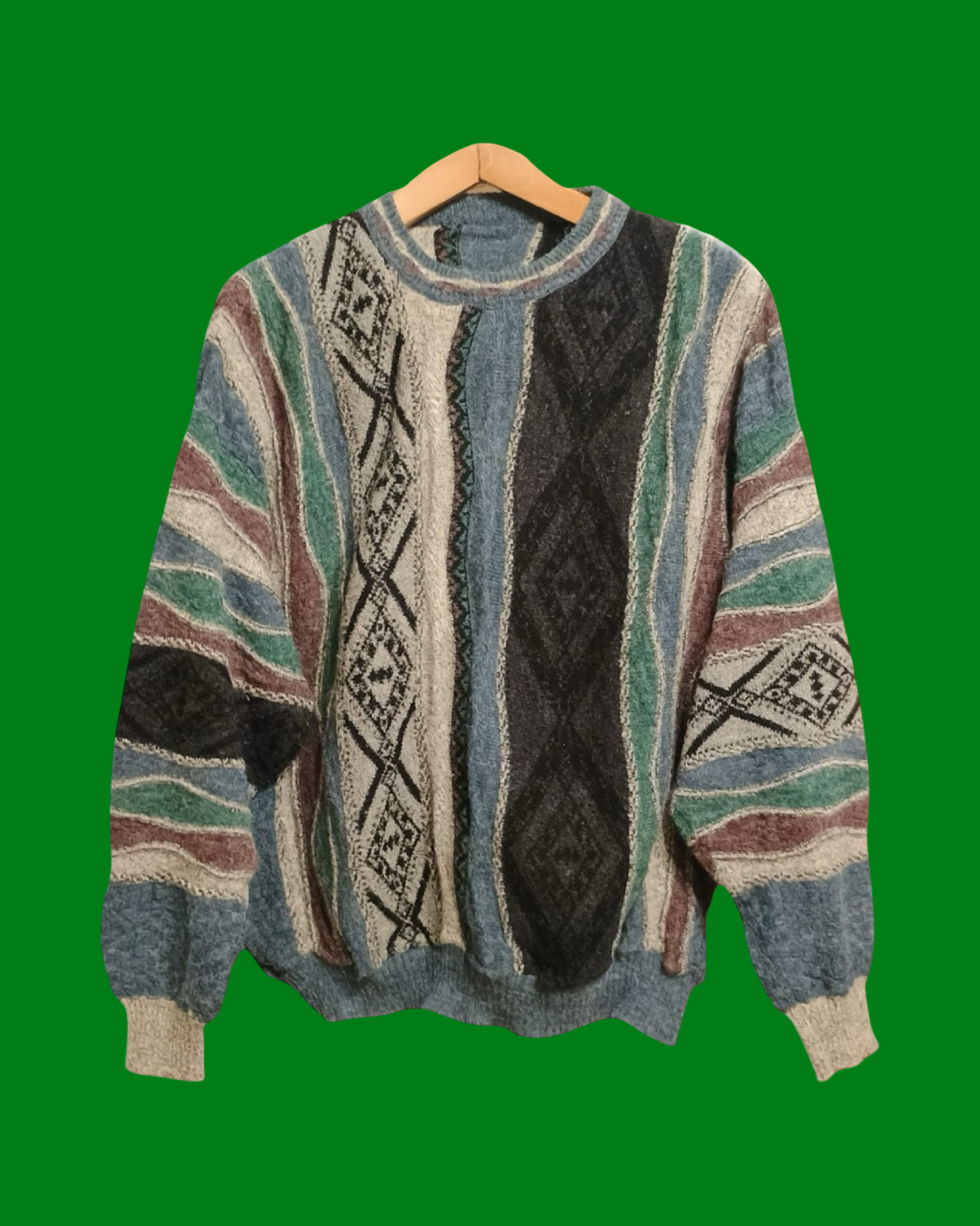 Vintage Multicolor Fantasy 90's Sweater Unisex Size M