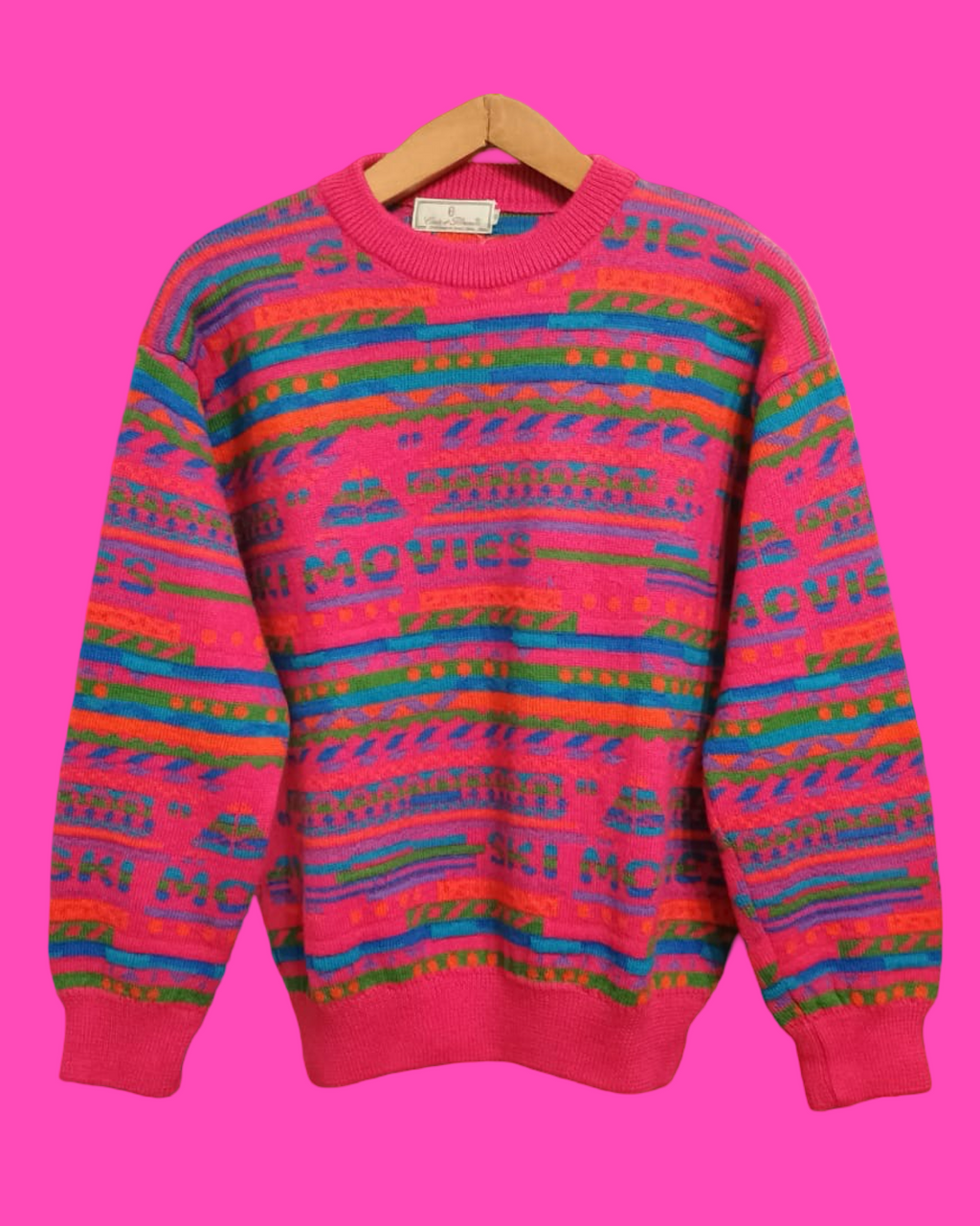Vintage Multicolor Fantasy 90's Conte of Florence Sweater Woman Size S
