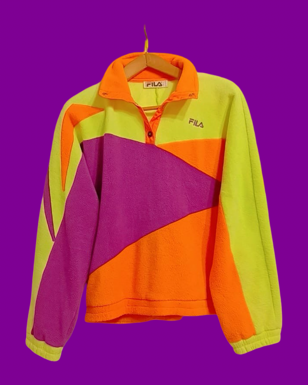 Vintage Multicolor Fantasy 90's Fila Fleece Unisex Size M