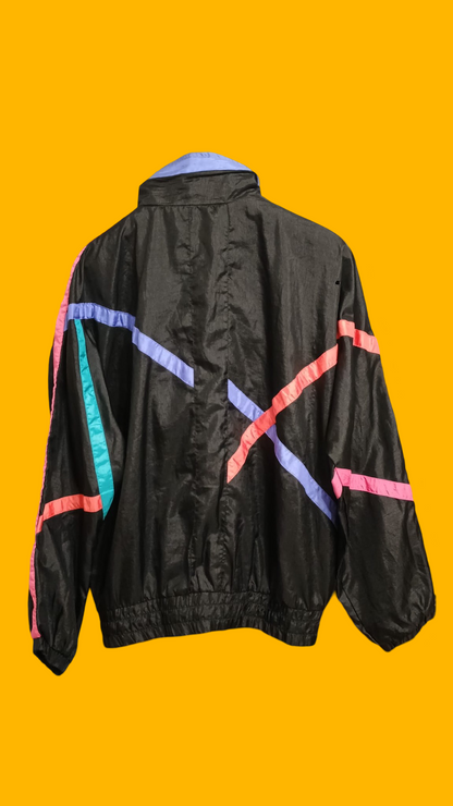 Soft Jacket Vintage Multicolor A Fantasia Anni 90 Unisex Size L