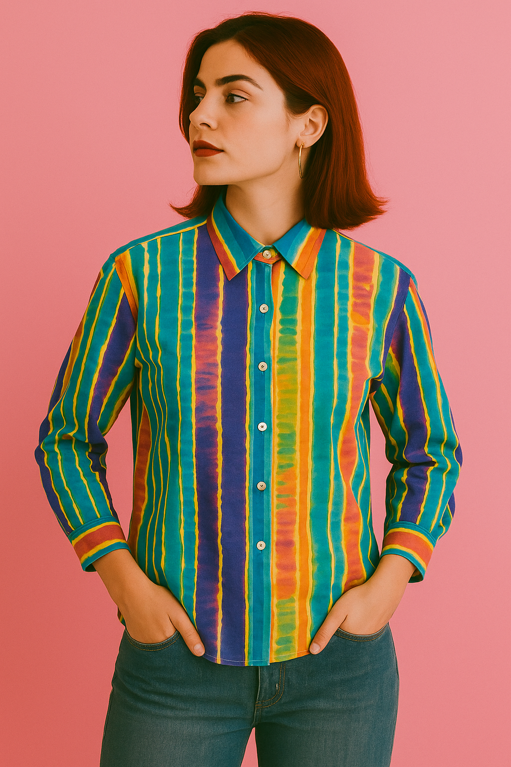 Camicia Ralph Lauren Vintage Fantasia Multicolor Donna Taglia S