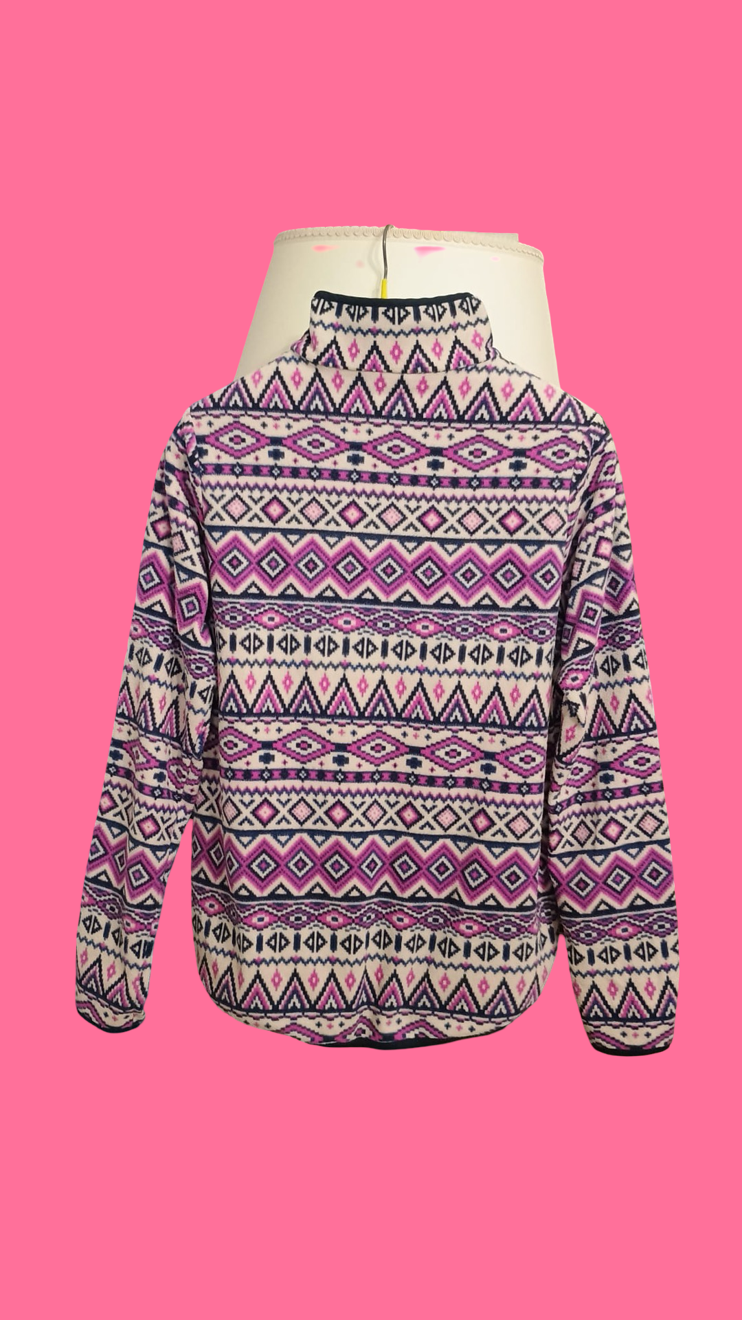 Vintage Multi Fantasy 90's Pile Sweatshirt Sweatshirt Woman Size M