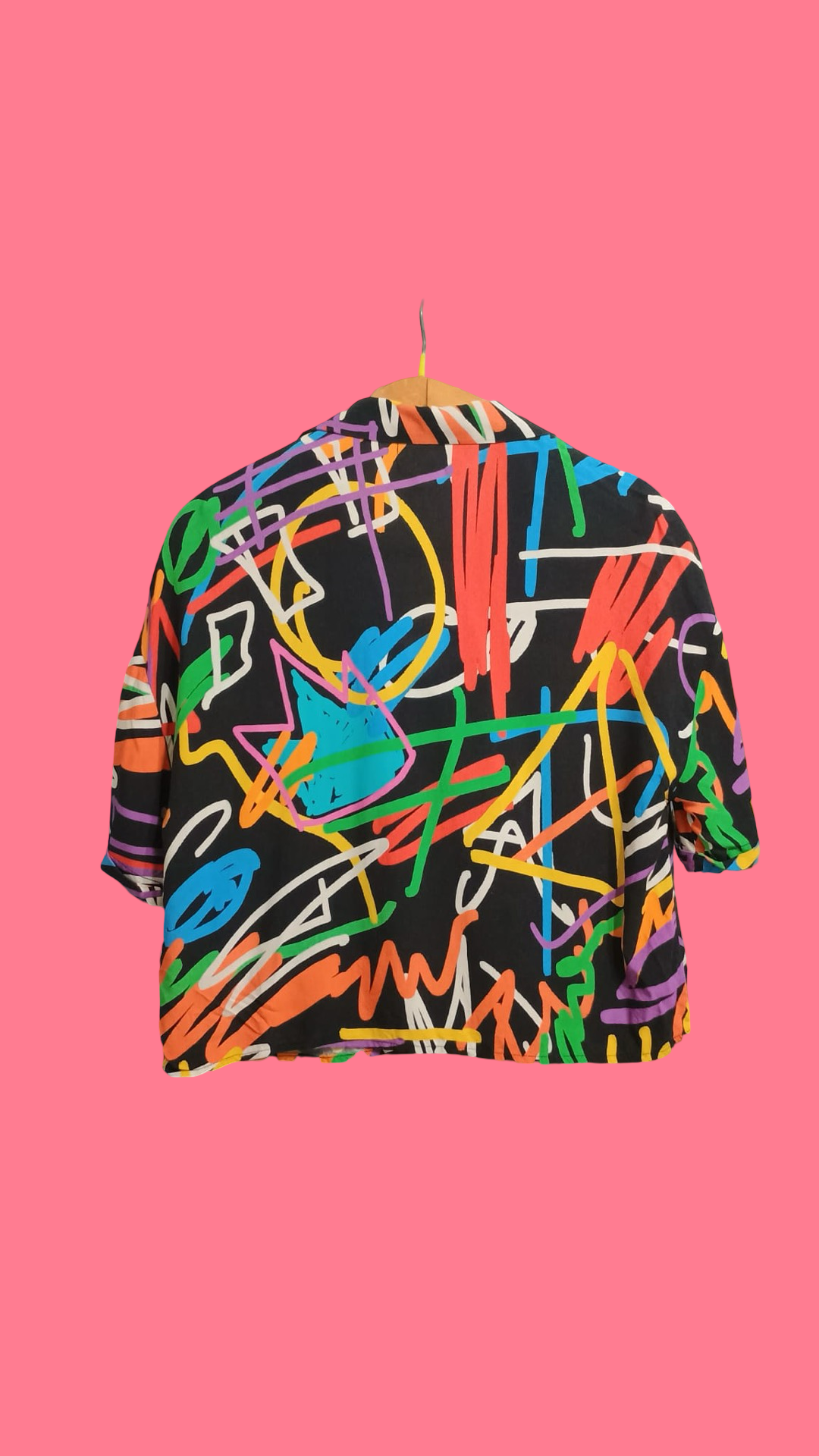 Vintage Multicolor Fantasy 90's Shirt Woman Size M