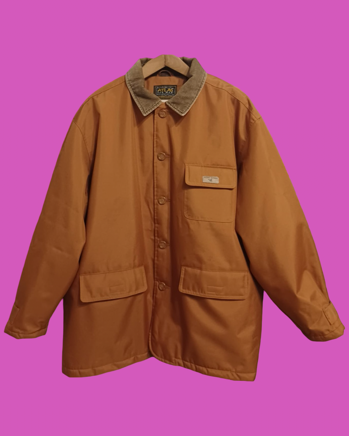 Vintage Brown 90's Spring Jacket Unisex Size XL
