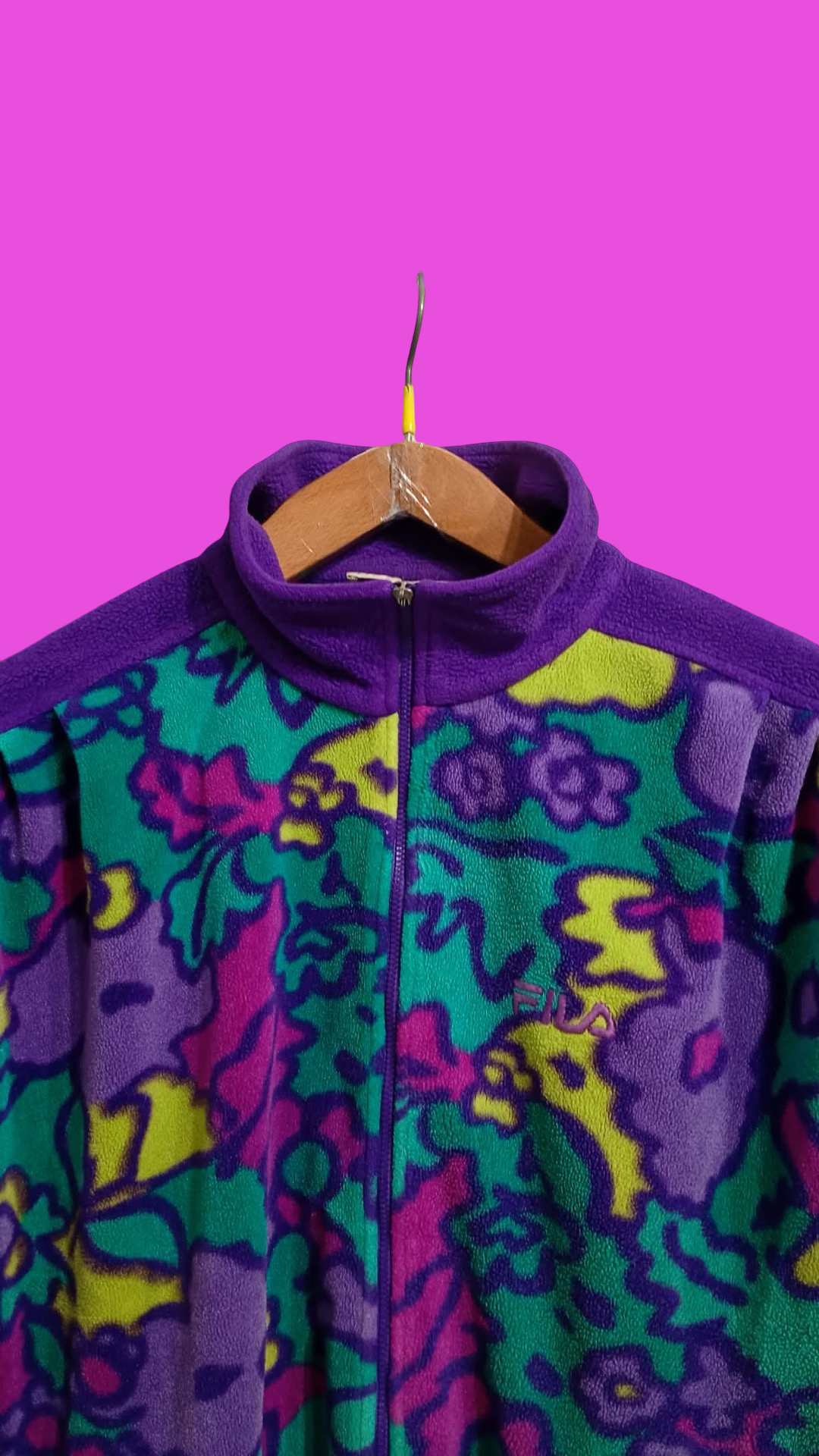 Vintage Multicolor Fantasy 90's Rare Fila Fleece Unisex Size M