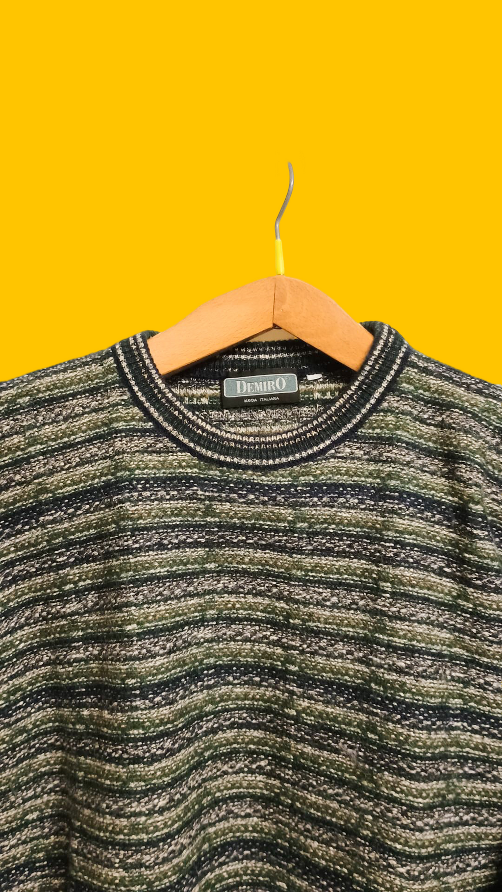 Maglione Vintage Multicolor A Fantasia Anni 90 Unisex Size S