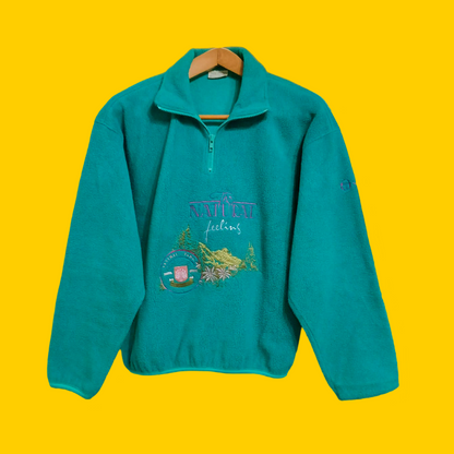 Pile Vintage Sergio Tacchini Multicolor A Fantasia Anni 90 Woman Size S