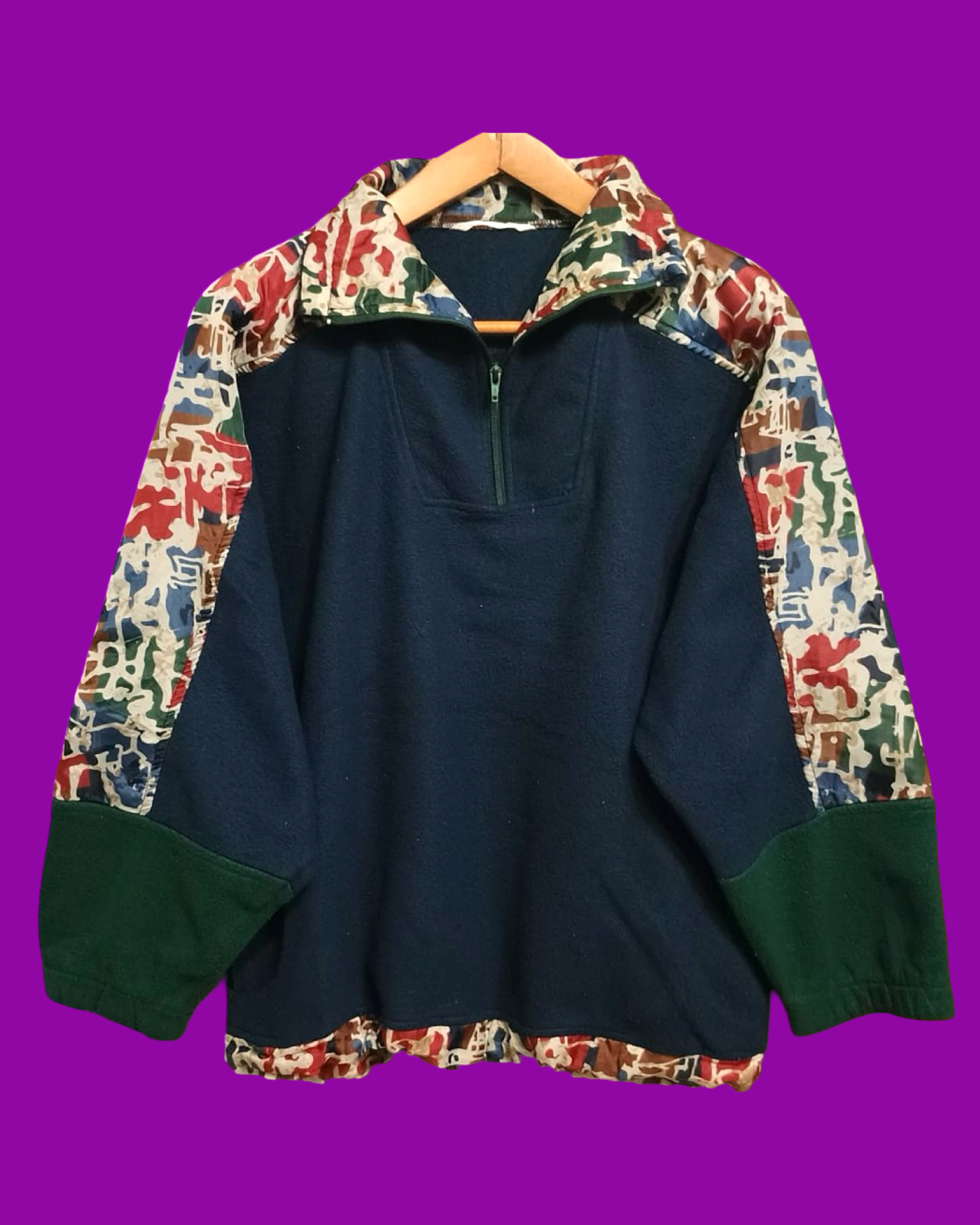 Vintage Multicolor Fantasy 90's Fleece Unisex Size L