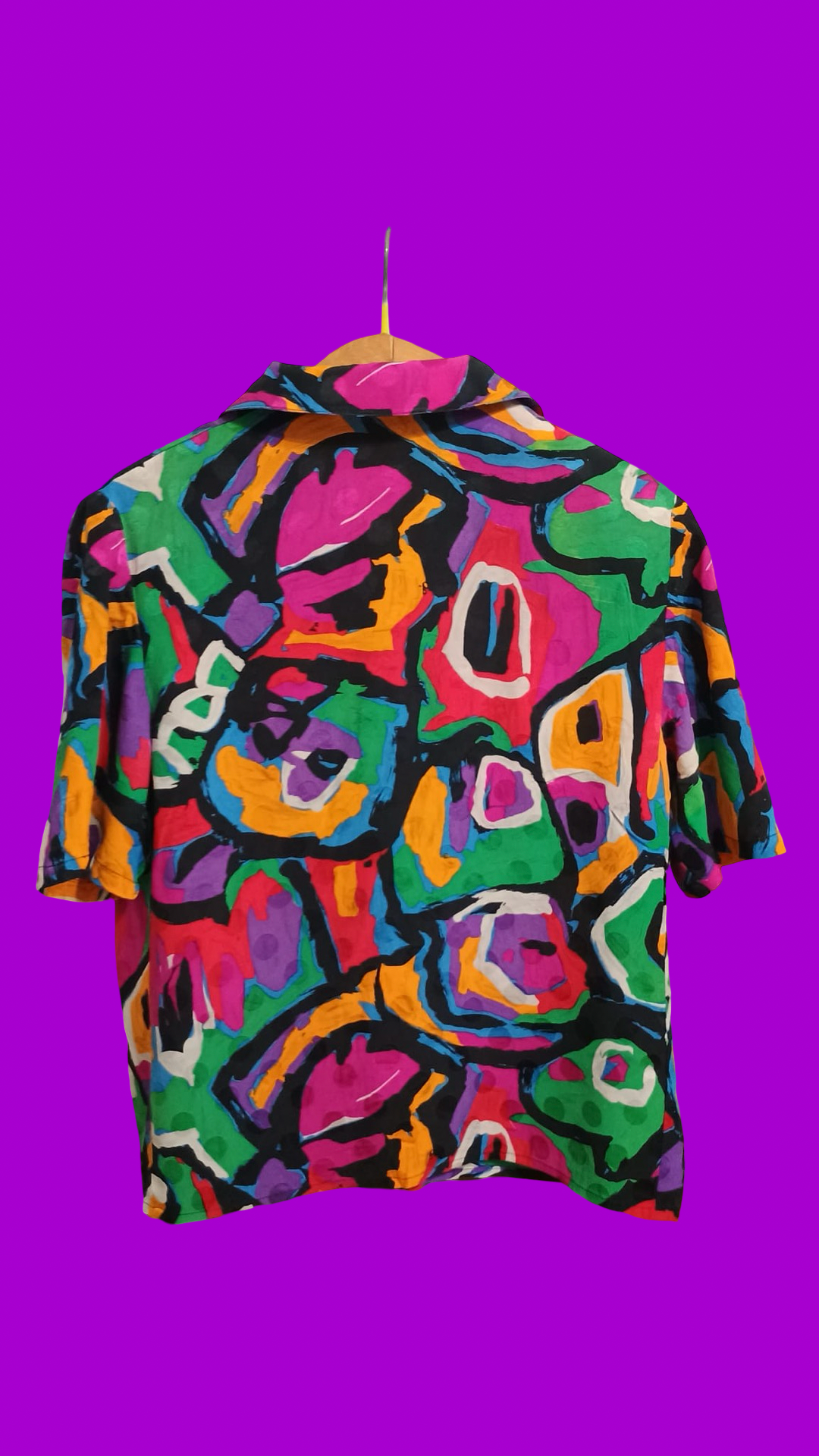 Vintage Multicolor Fantasy 90's Shirt Woman Size M
