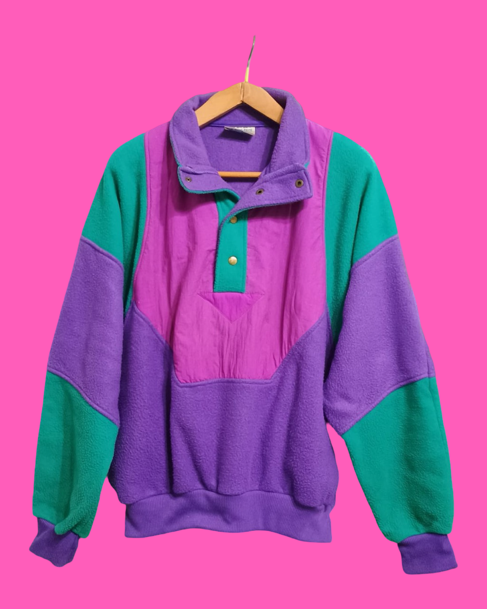 Vintage Multicolor Fantasy 90's Fleece Unisex Size L