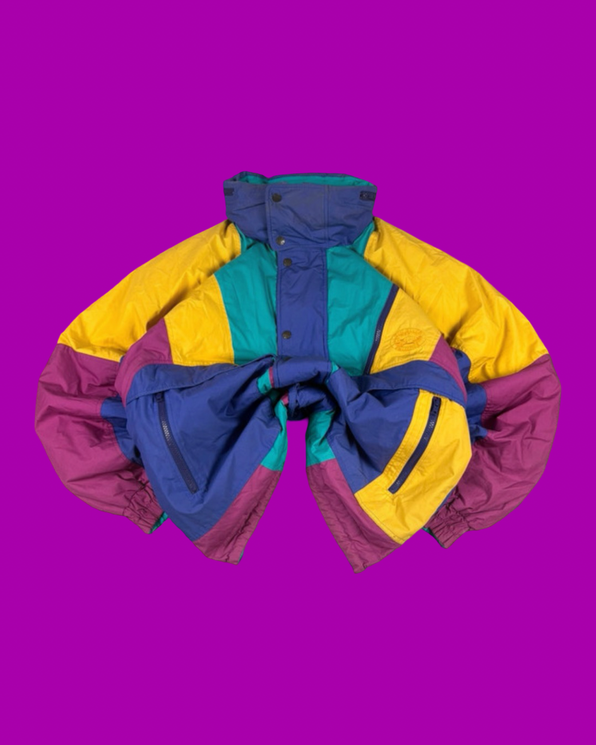 Vintage Multicolor Fantasy 90's Snow Jacket Unisex Size L