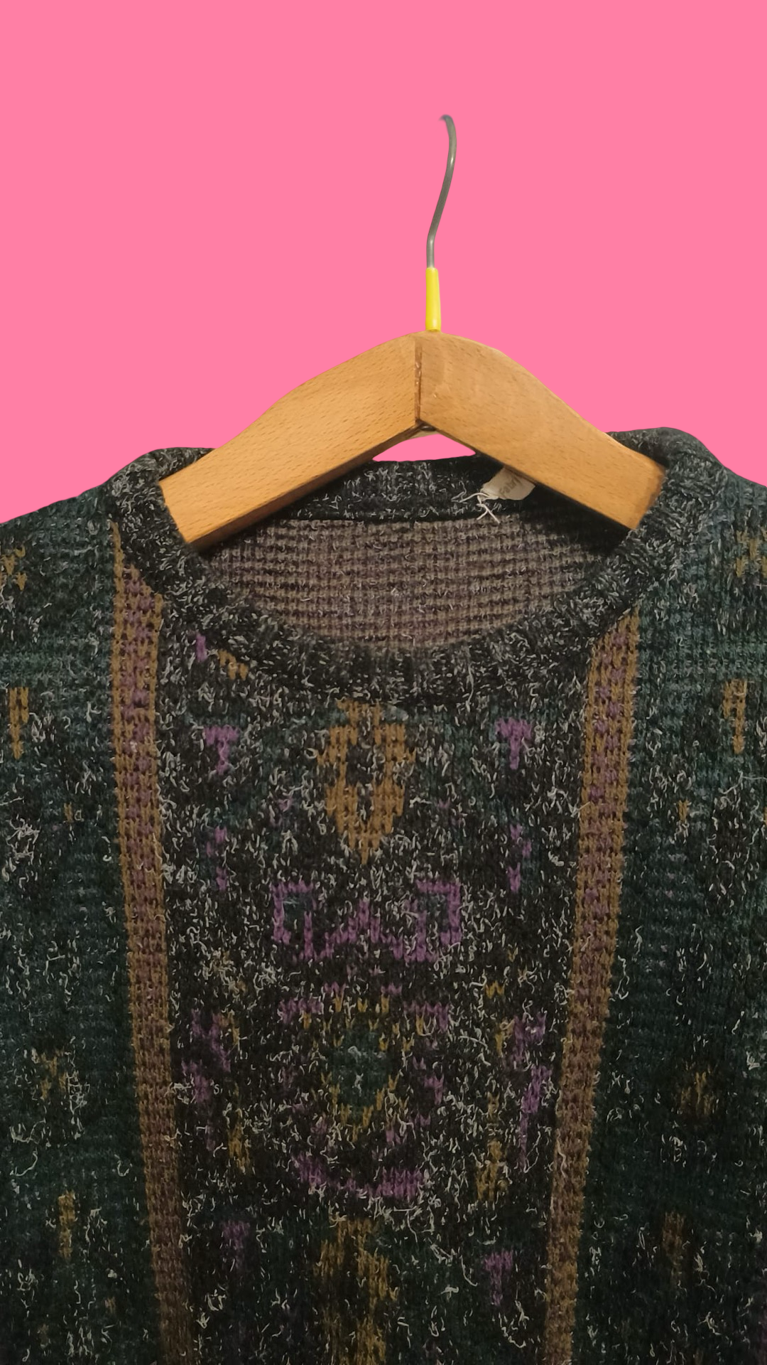 Vintage Multicolor Fantasy 90's Sweater Unisex Size S