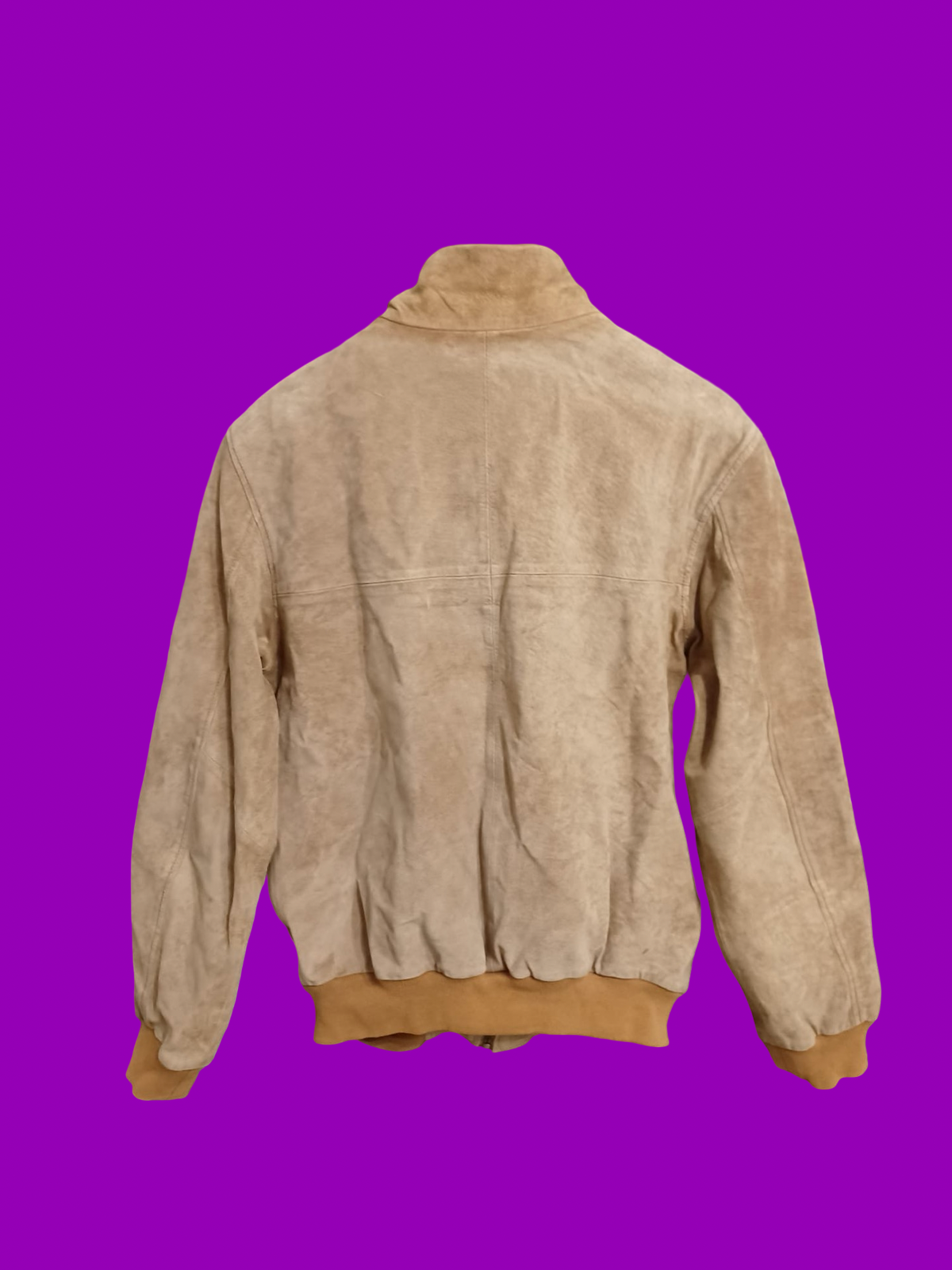Vintage Brown 90's Spring Leather Jacket Unisex Size M