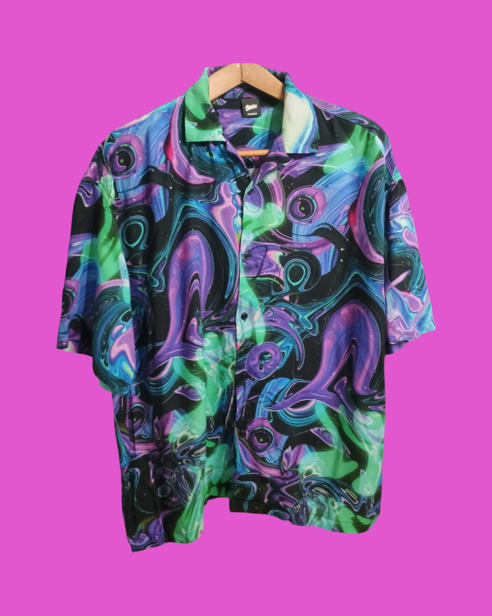 Vintage Style Multicolor Fantasy Shirt Unisex Size L