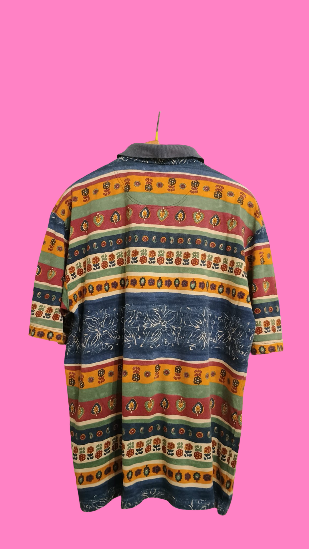 Vintage Multicolor Fantasy 90's Polo Unisex Size L