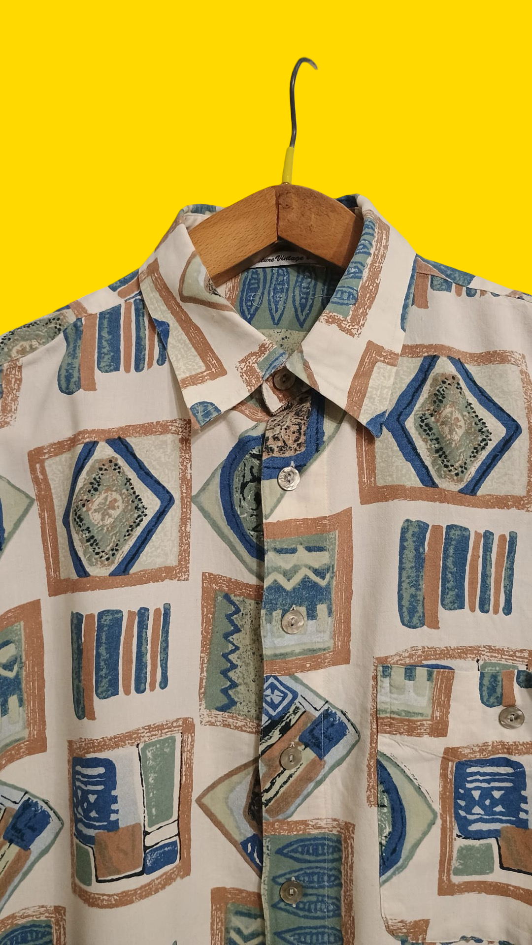 Vintage Multicolor Fantasy 90's Shirt Woman Size L