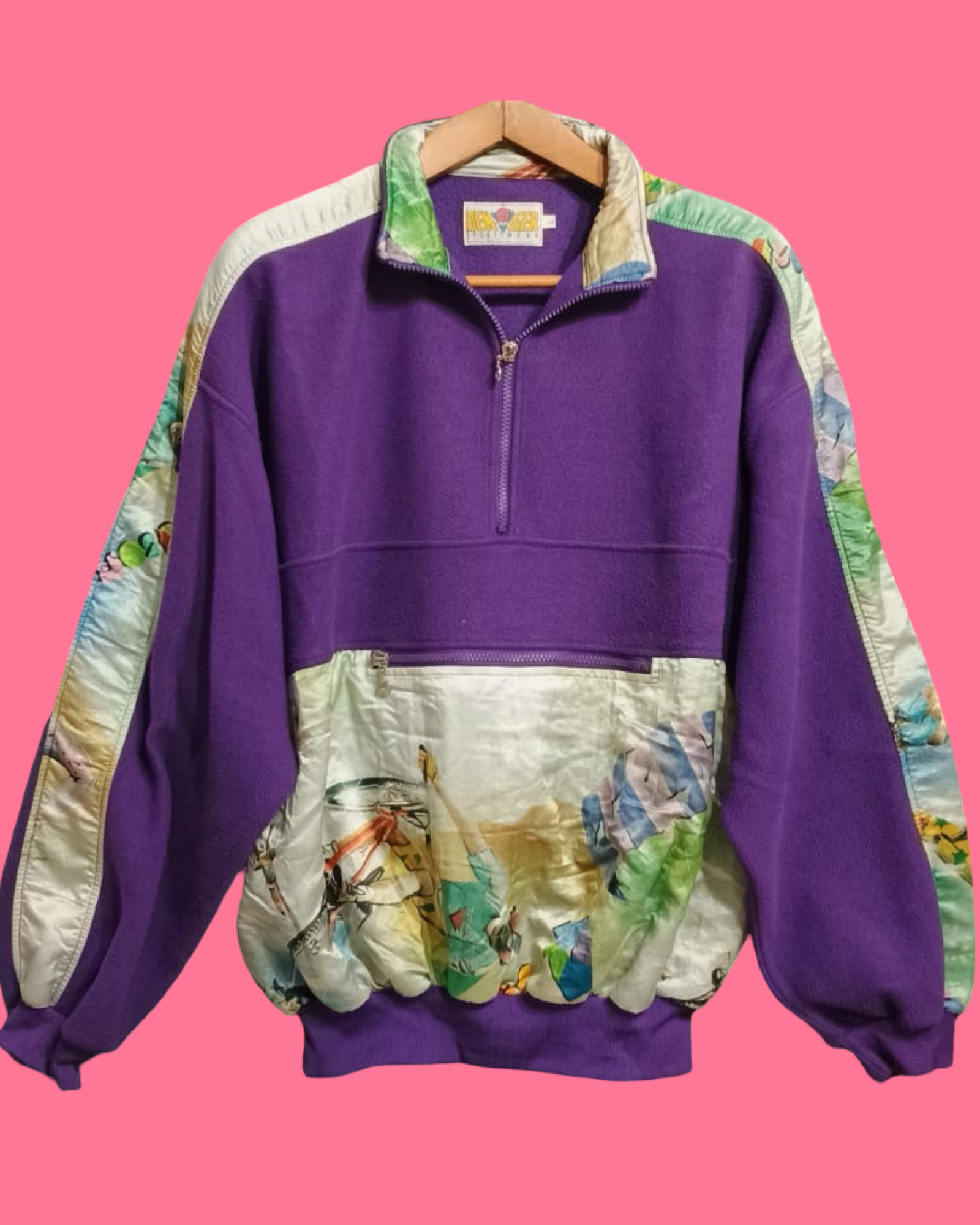 Vintage Multicolor Fantasy 90's Sweatshirt Unisex Size L