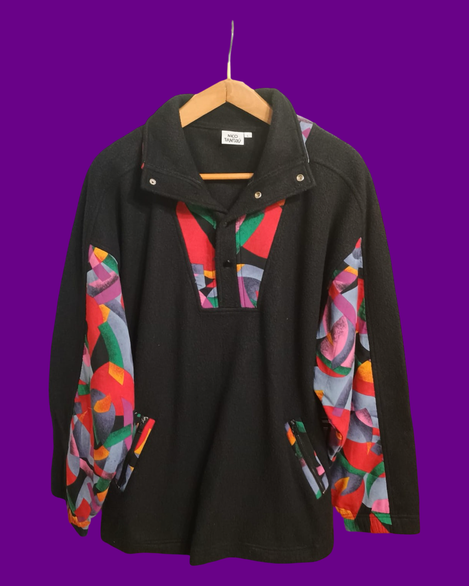 Vintage Multicolor Fantasy 90's Sweatshirt Unisex Size XL