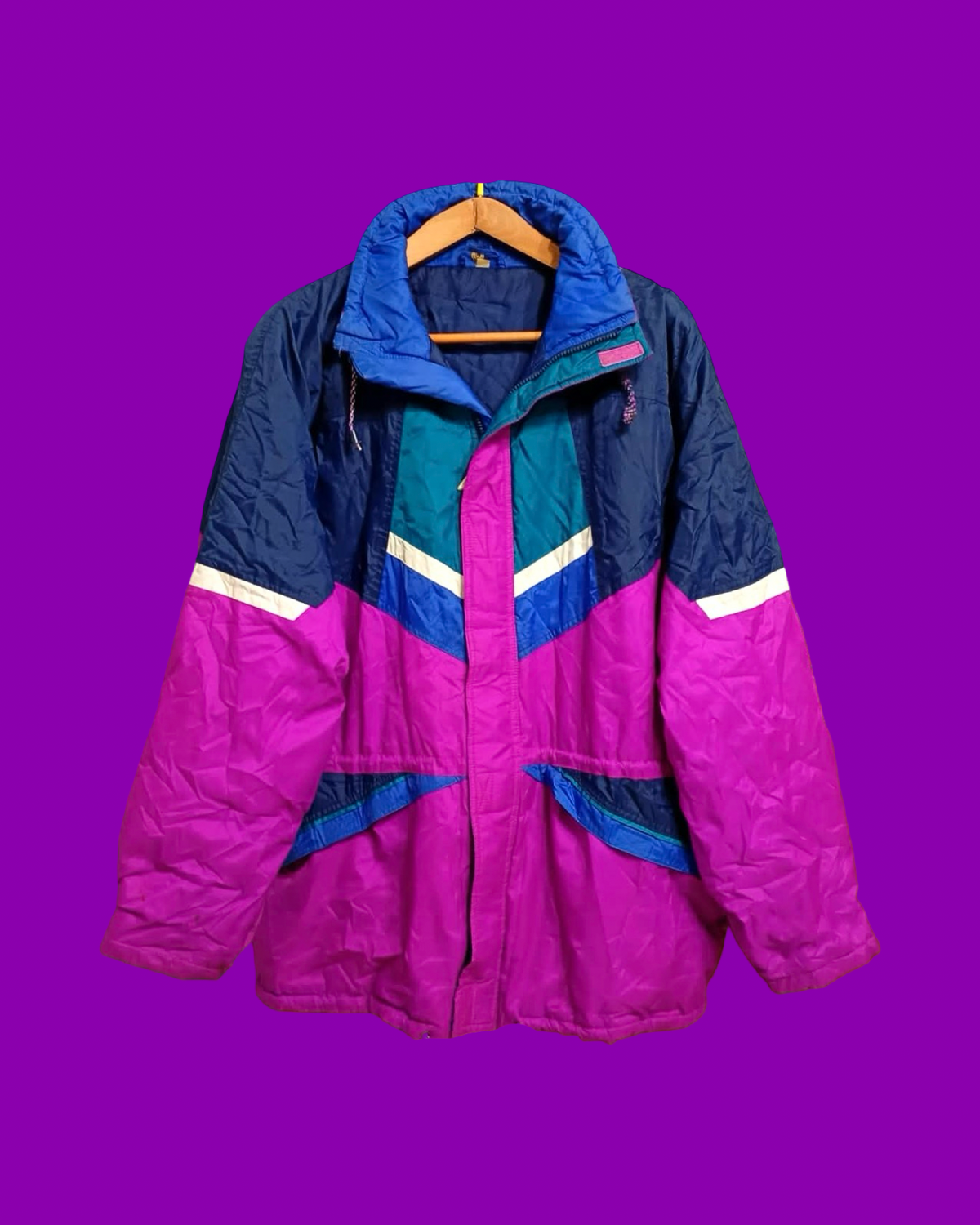 Vintage Multicolor Fantasy 90's Rare Snow Jacket Unisex Size XL