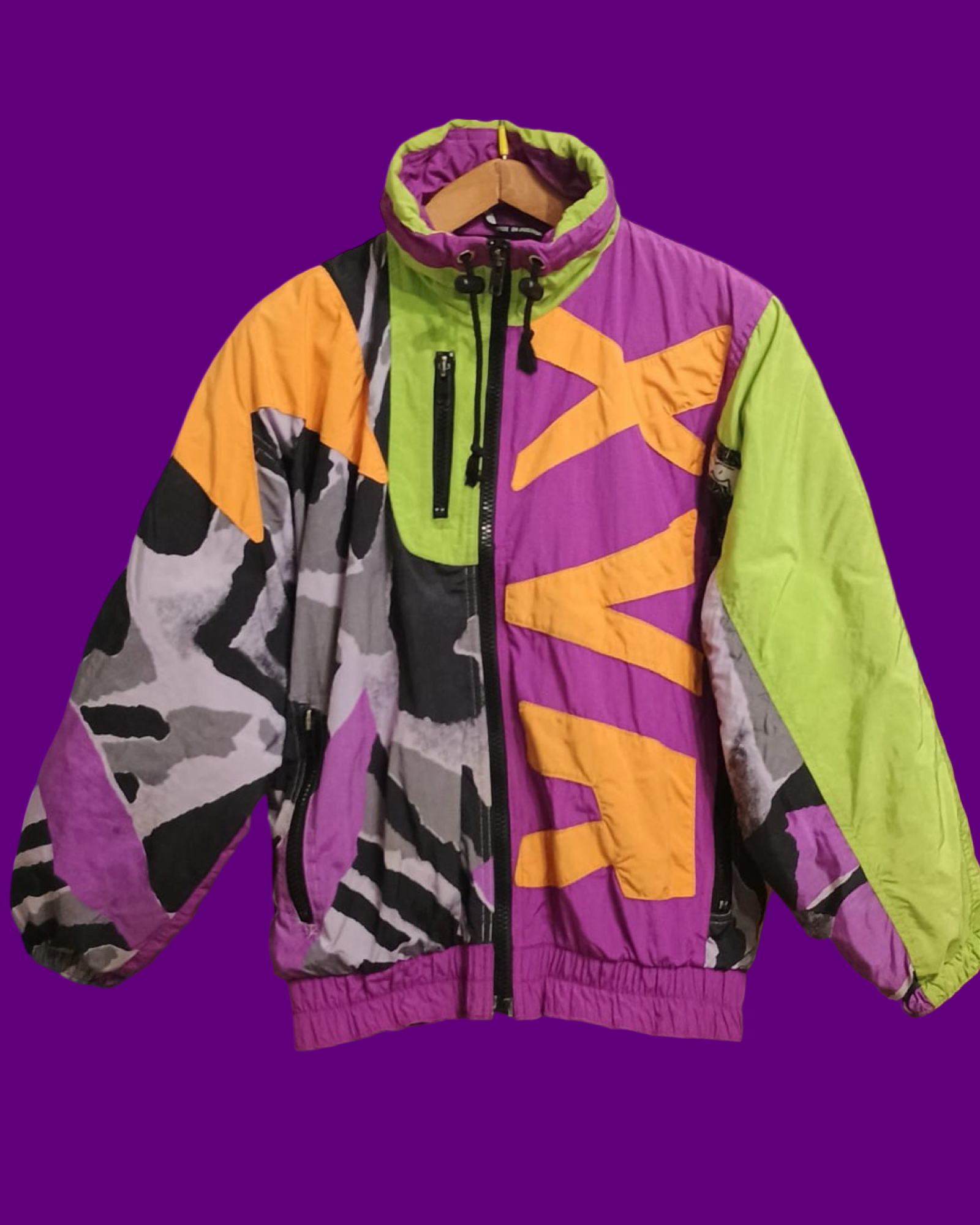 Vintage Multicolor Fantasy 90's Snow Jacket Unisex Size M