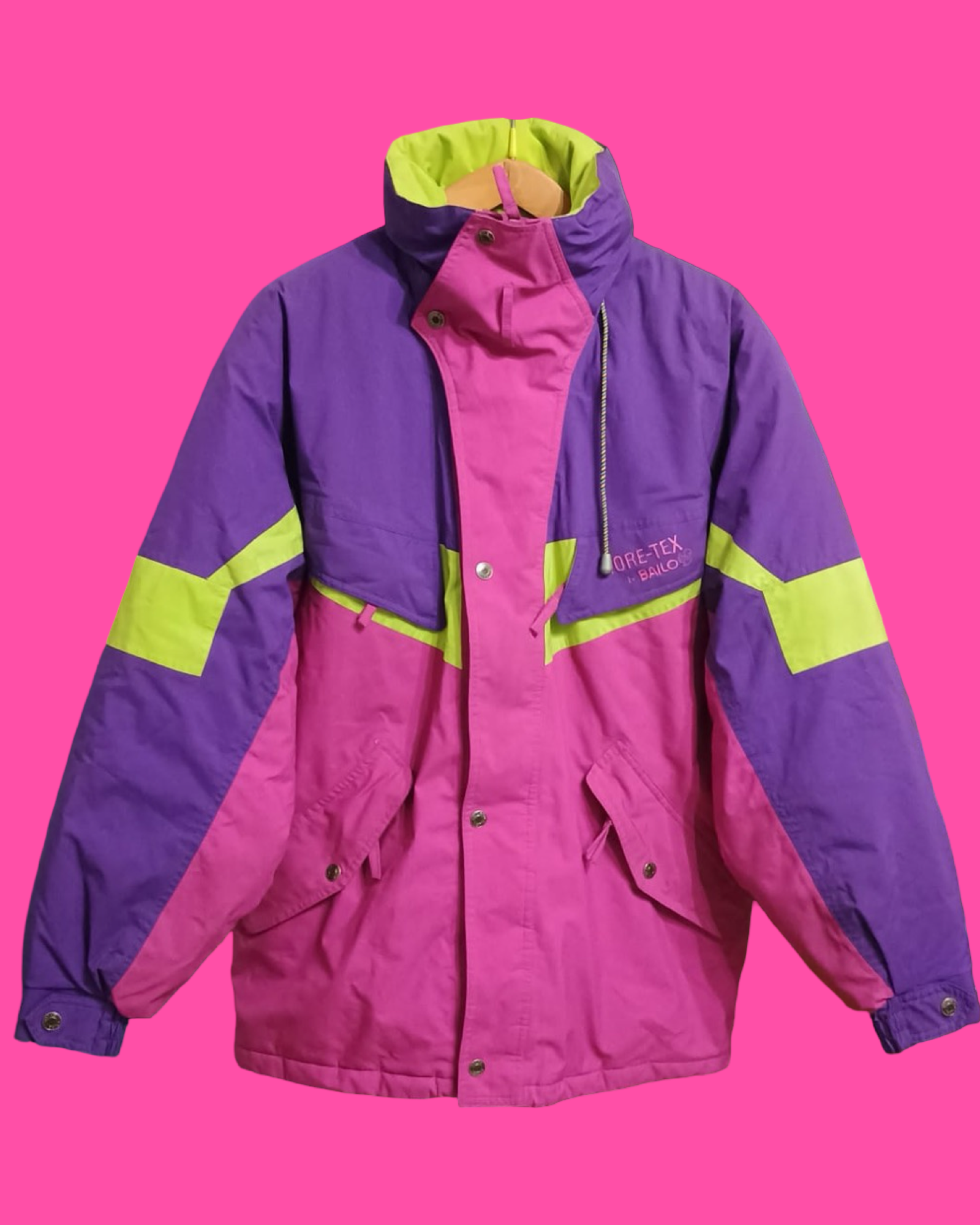 Vintage Multicolor Fantasy 90's Snow Jacket Unisex Size L