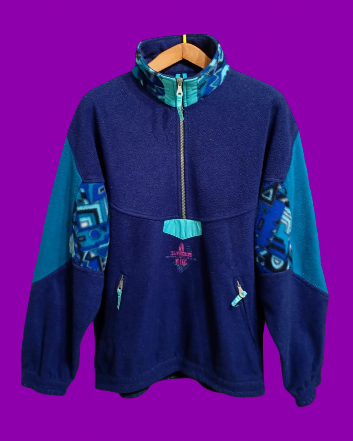 Vintage Multicolor Fantasy 90's Fleece Unisex Size L