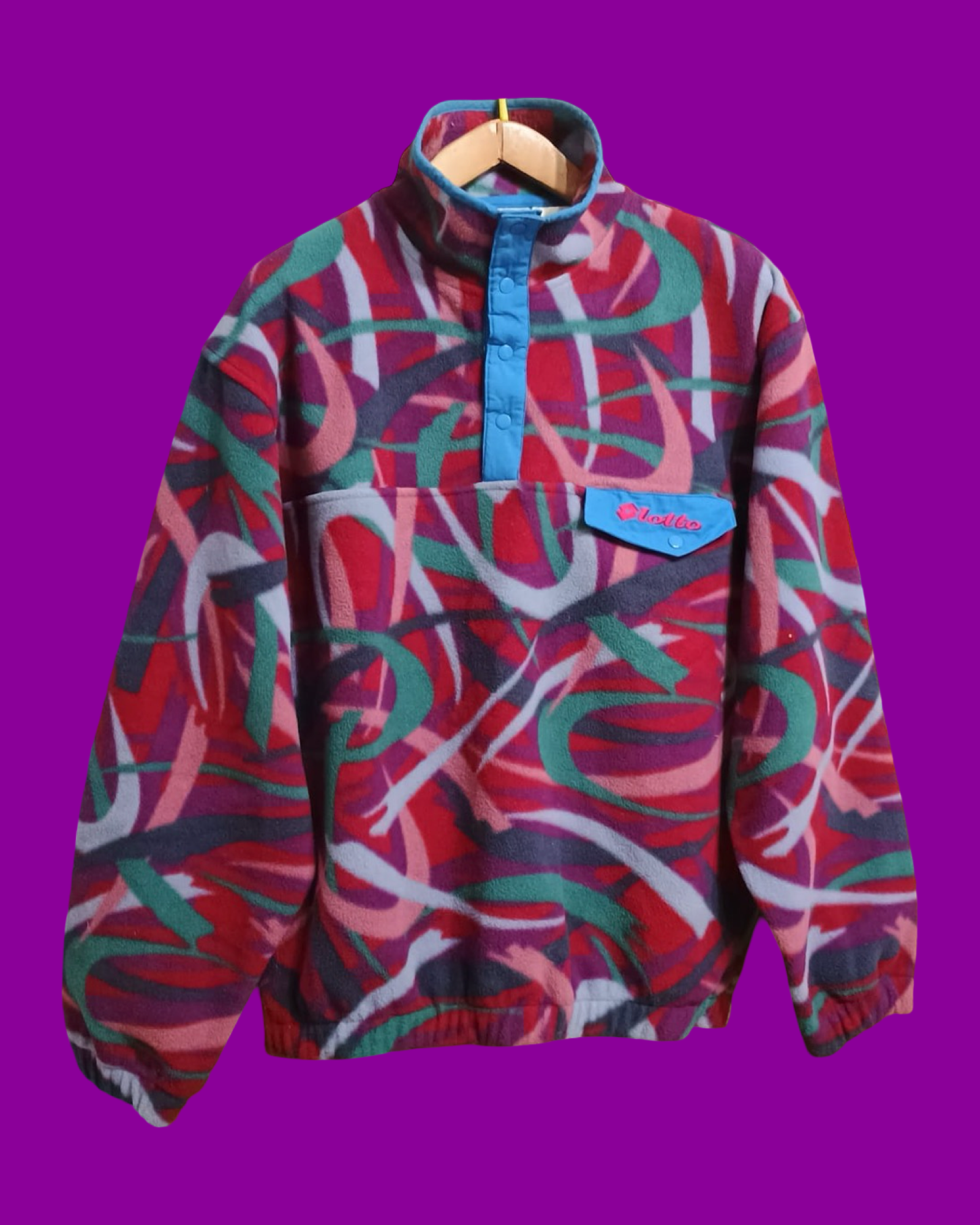Vintage Multicolor Fantasy 90's Fleece Unisex Size L
