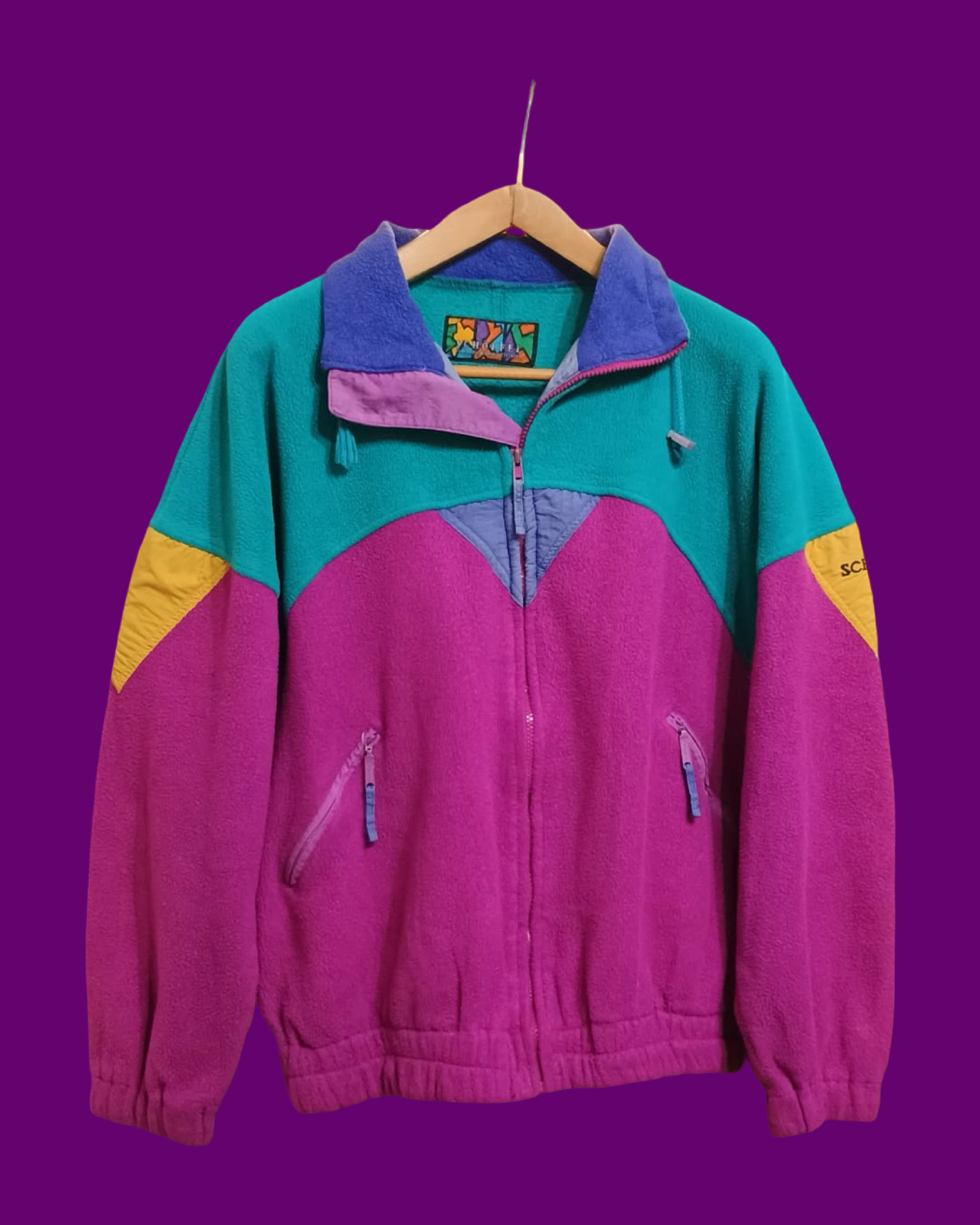 Vintage Multicolor Fantasy 90's Fleece Unisex Size L