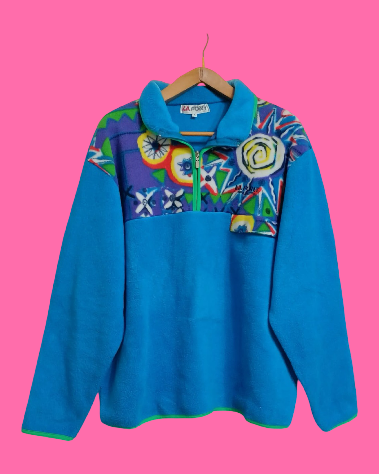 Vintage Multicolor Fantasy 90's Fleece Unisex Size L