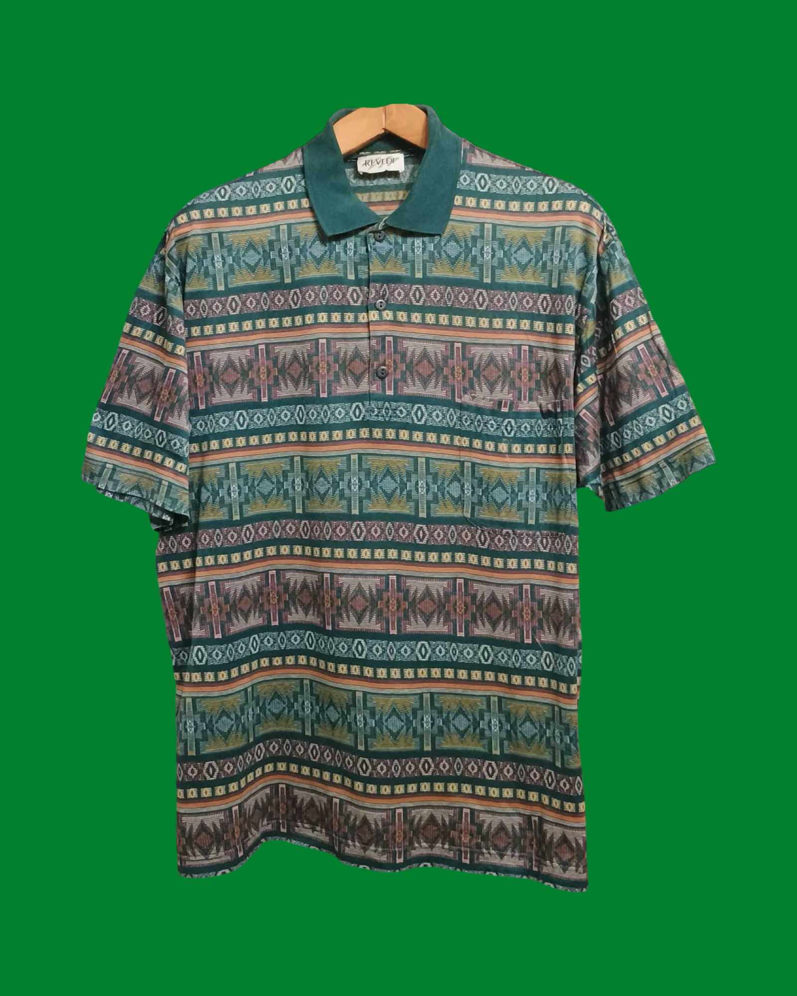 Vintage Multicolor Fantasy 90's Polo Unisex Size M