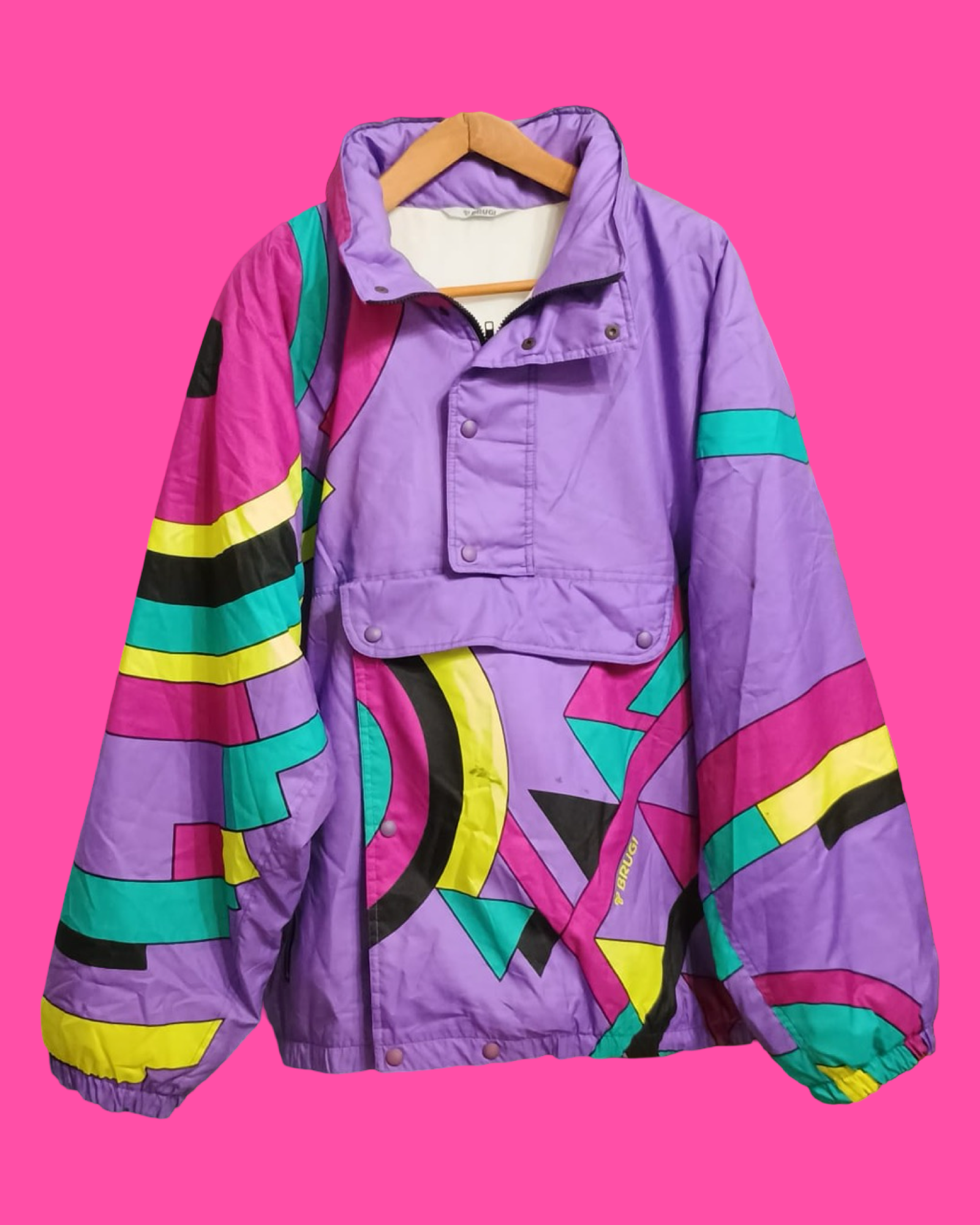 Vintage Multicolor Fantasy 90's Snow Jacket Unisex Size XL