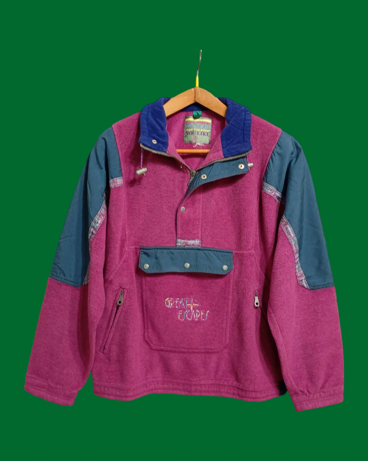 Vintage Multicolor Fantasy 90's Rare Fleece Unisex Size XL