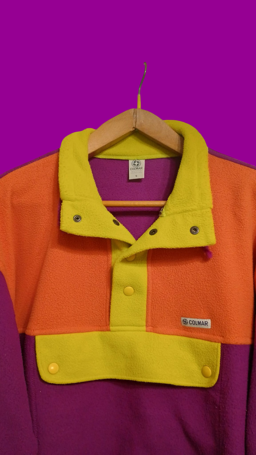 Vintage Multicolor Fantasy 90's Colmar Fleece Unisex Size L