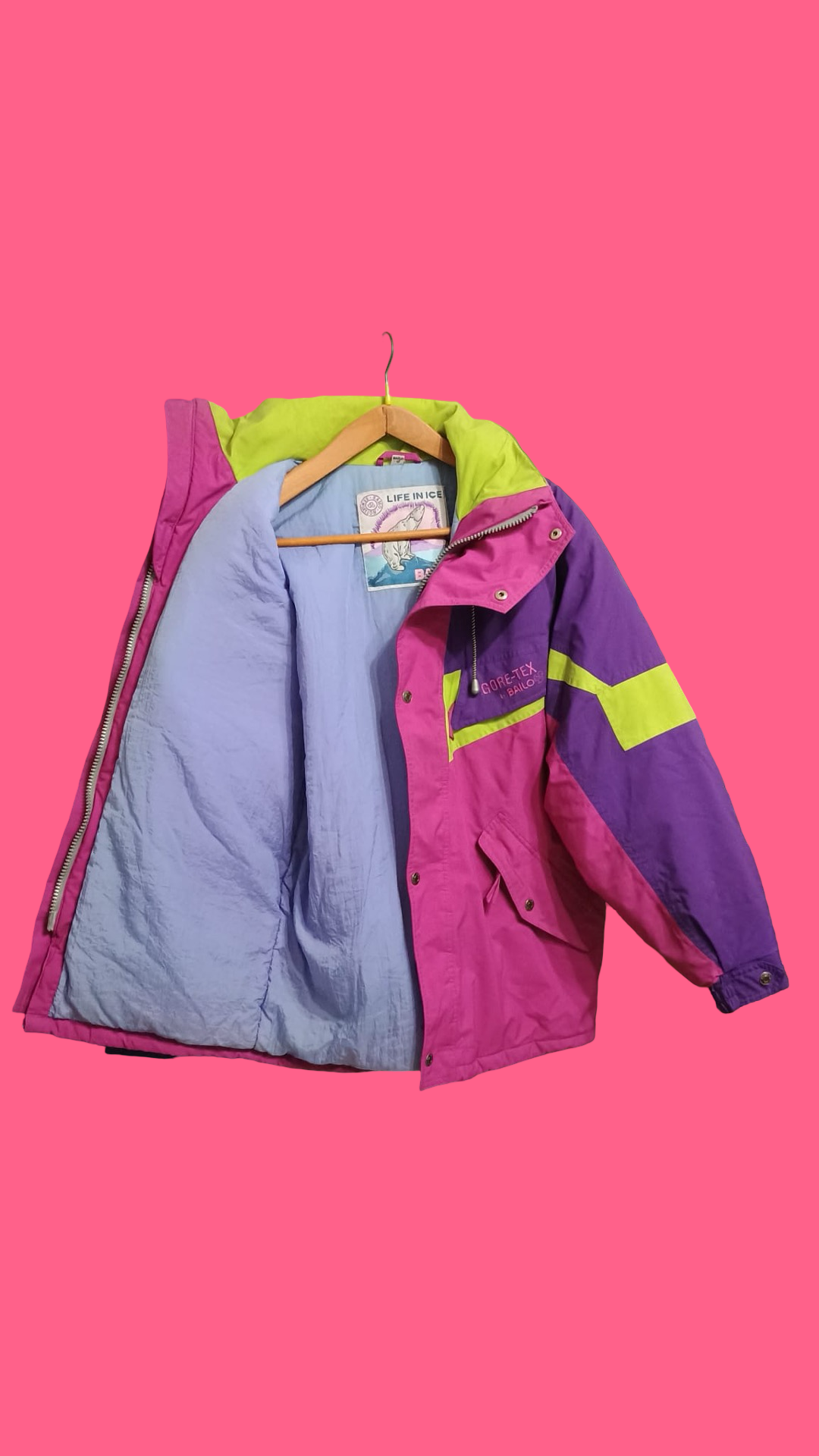 Vintage Multicolor Fantasy 90's Snow Jacket Unisex Size L