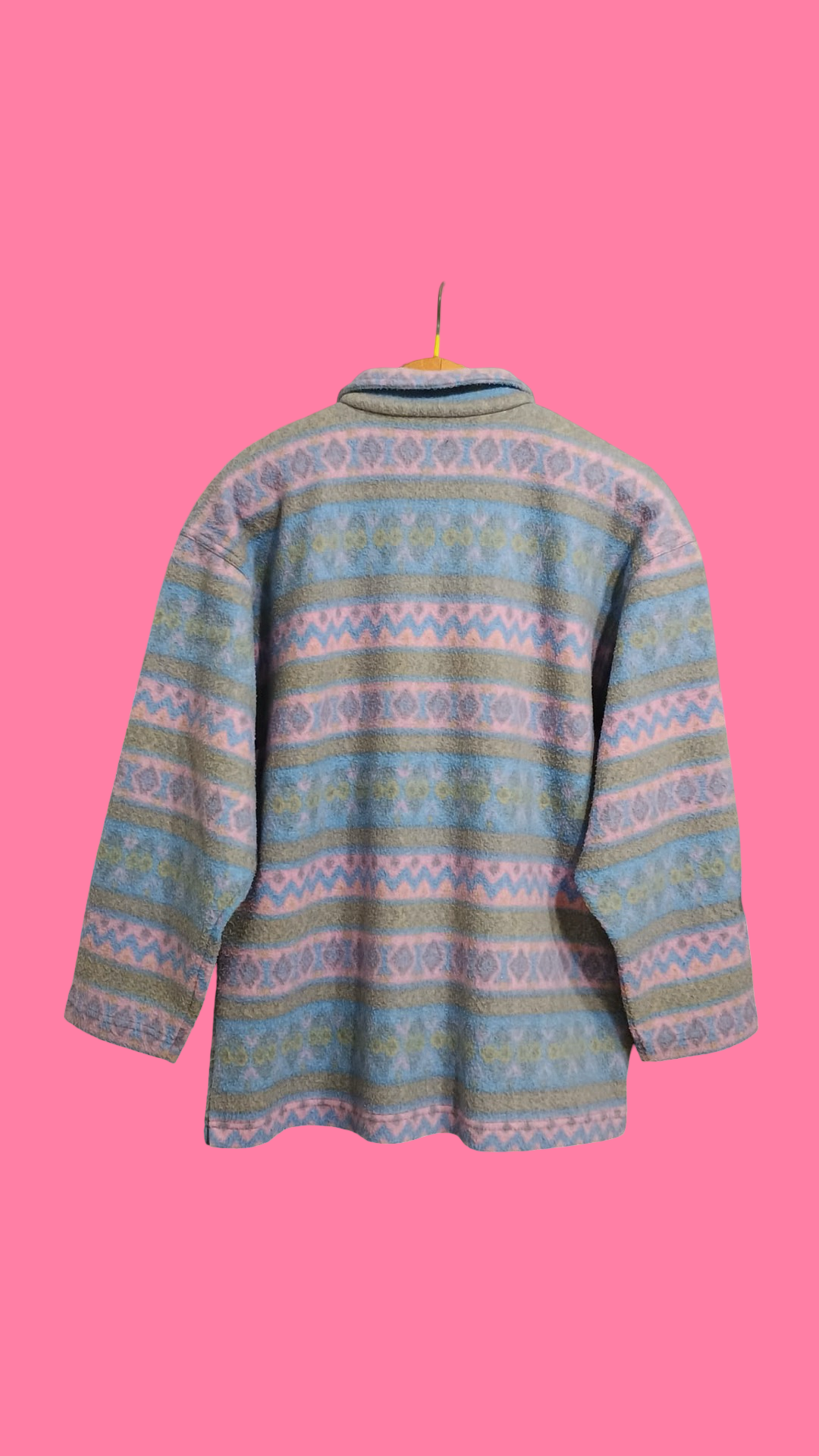 Vintage Multicolor Fantasy 90's Sweatshirt Woman Size L