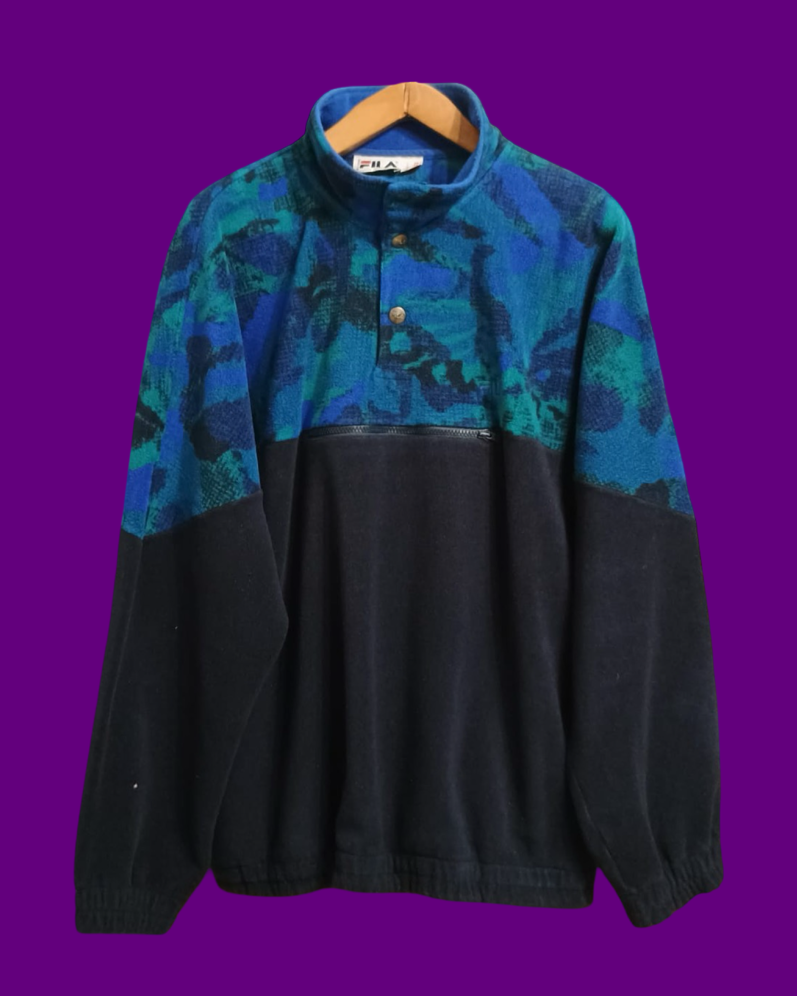 Vintage Multicolor Fantasy 90's Fila Fleece Unisex Size XL
