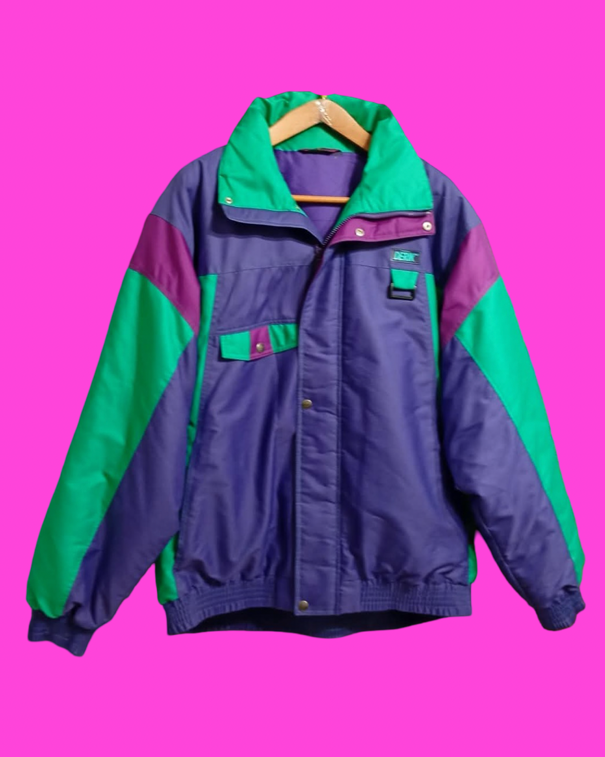 Vintage Multicolor Fantasy 90's Rare Snow Jacket Unisex Size L