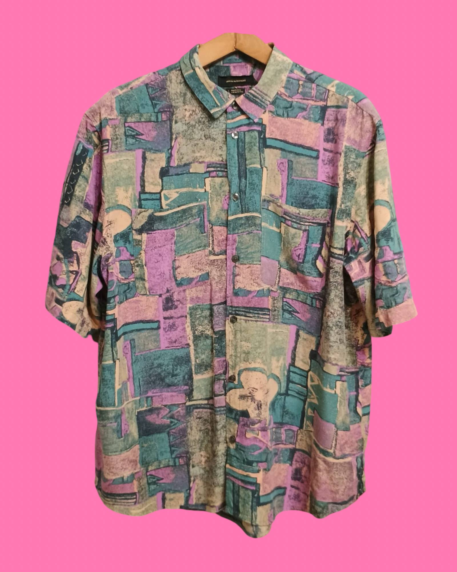 Vintage Multicolor Fantasy 90's Spring Shirt Unisex Size L