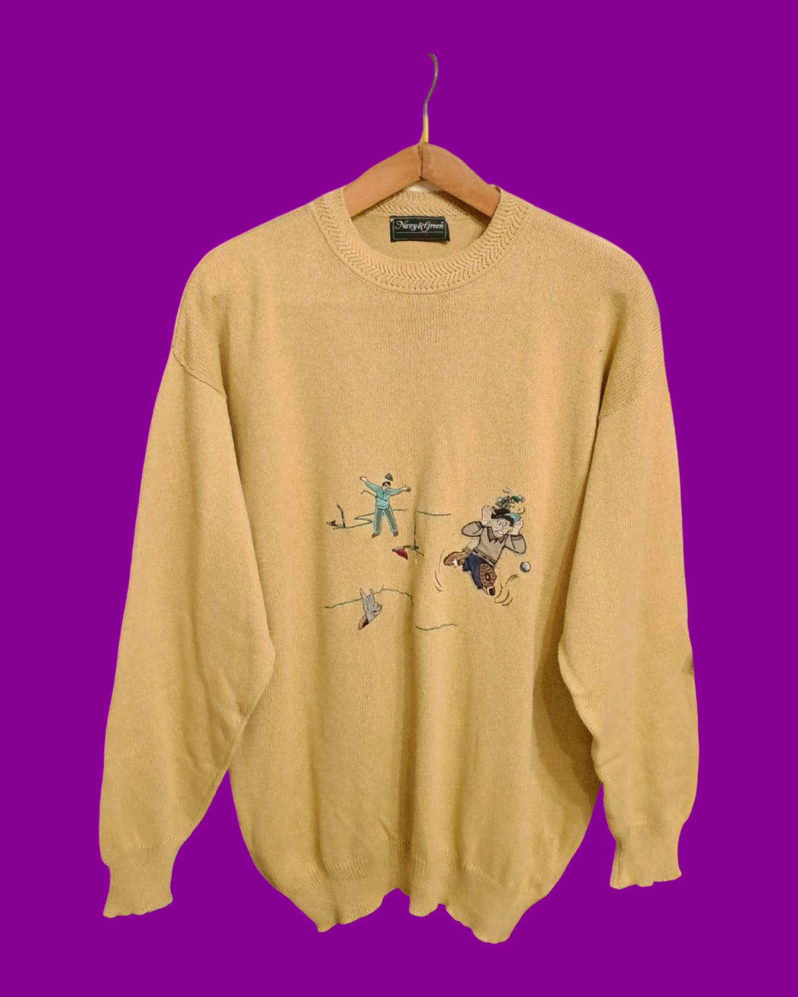 Vintage Multicolor Fantasy 90's Sweater Unisex Size XL