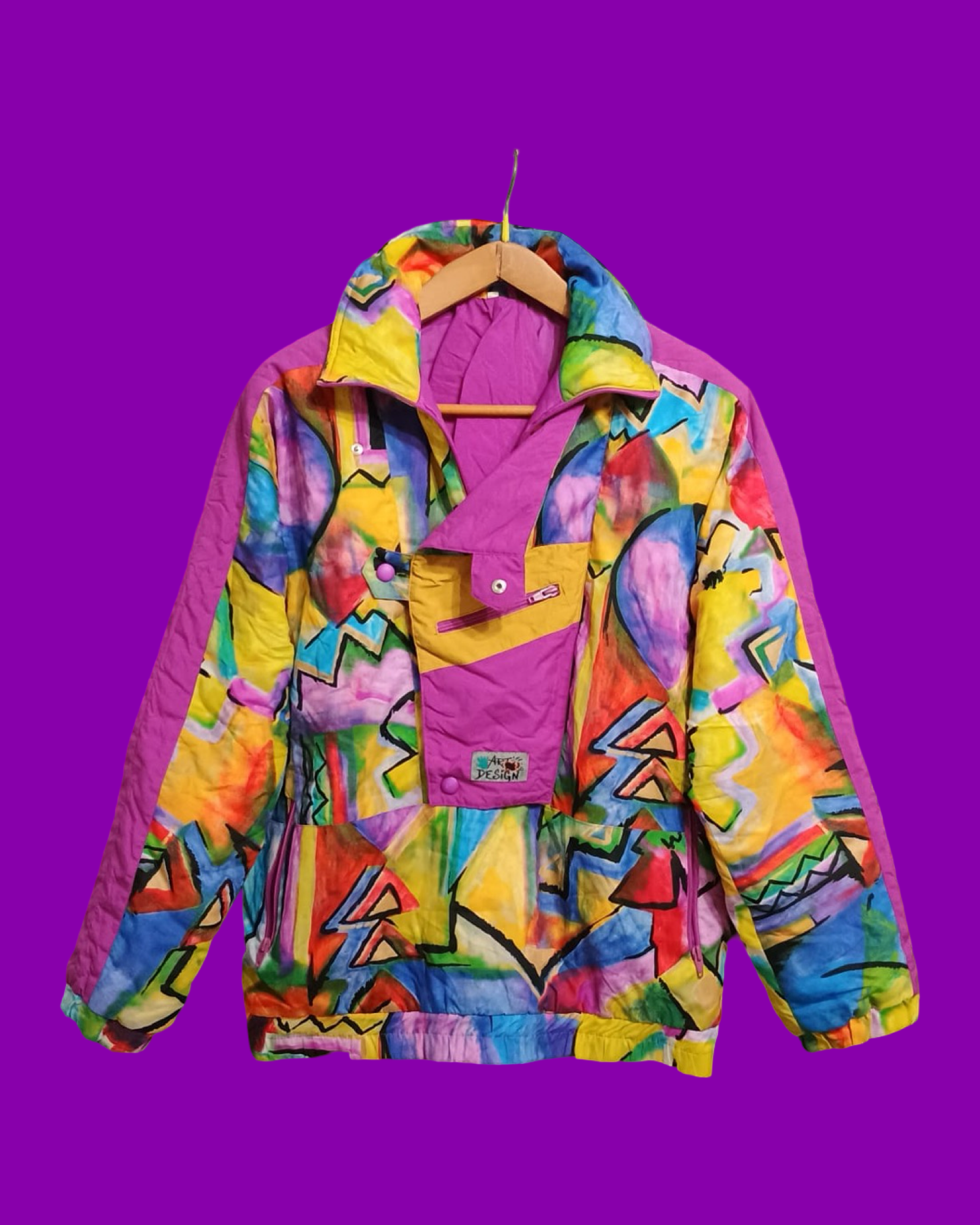 Vintage Multicolor Fantasy 90's Snow Jacket Unisex Size M