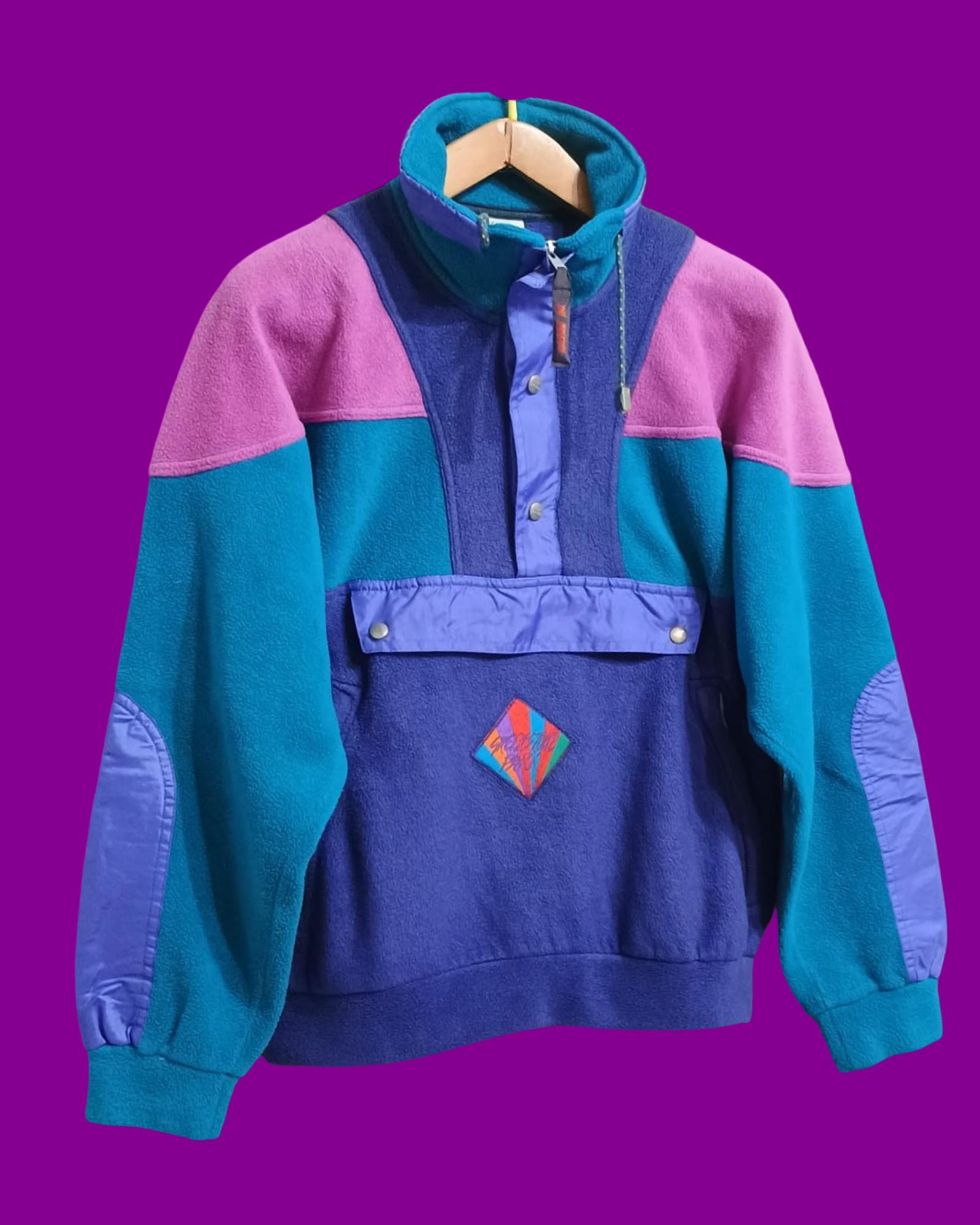 Vintage Multicolor Fantasy 90's Fleece Unisex Size M