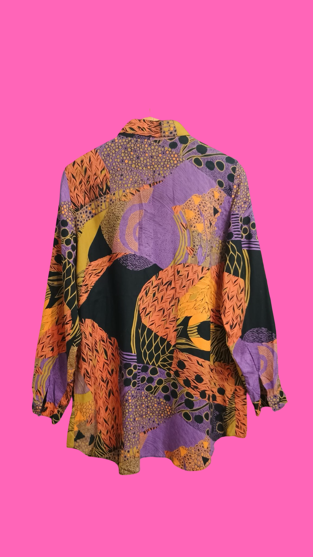 Vintage Multicolor Fantasy 90's Shirt Woman Size L