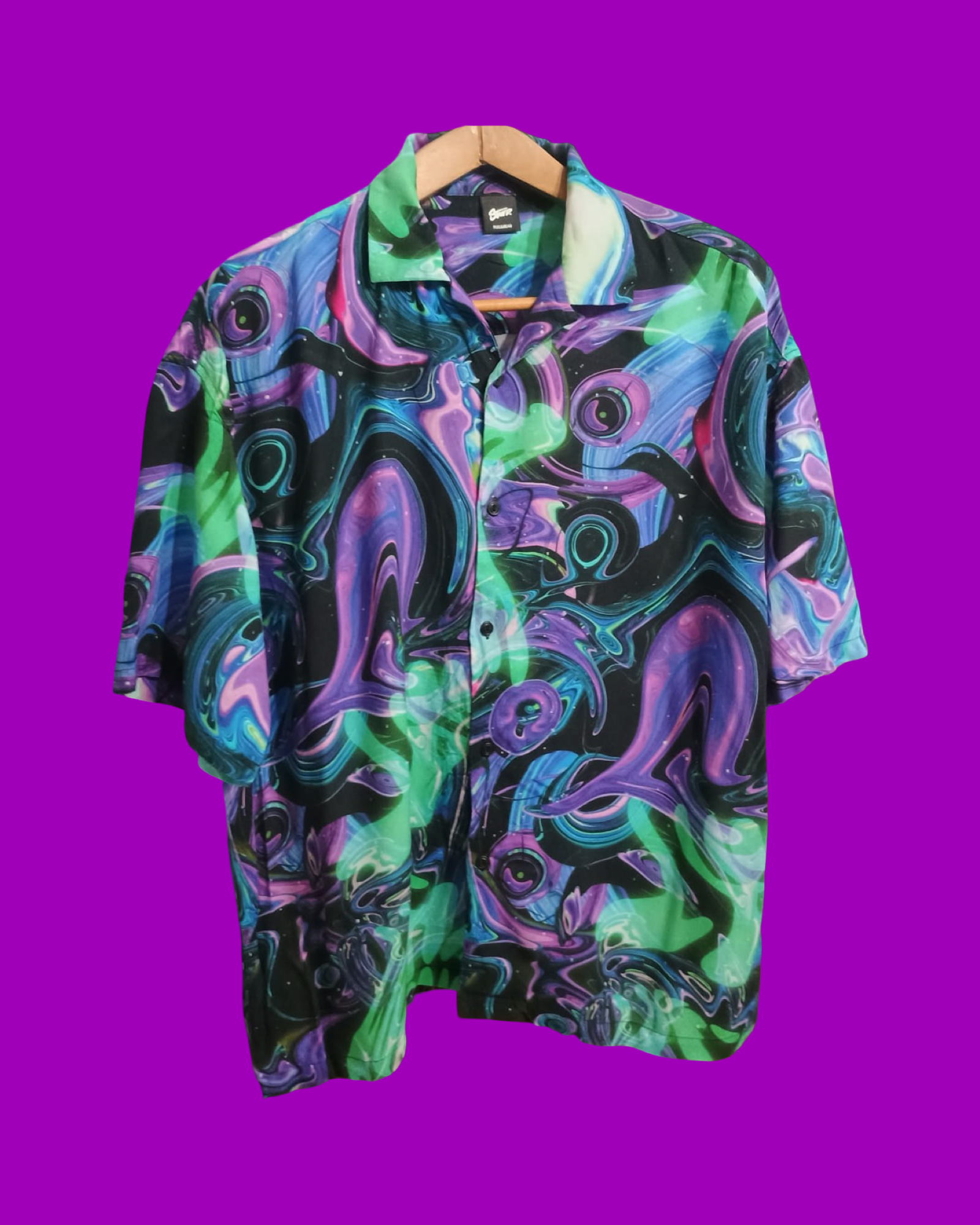 Vintage Style Multicolor Fantasy Shirt Unisex Size L