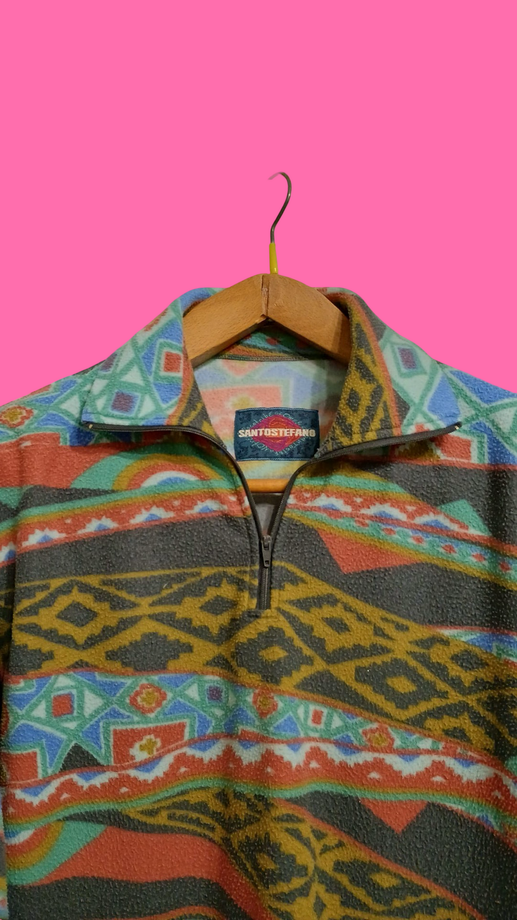 Vintage Multicolor Fantasy 90's Fleece Unisex Size S