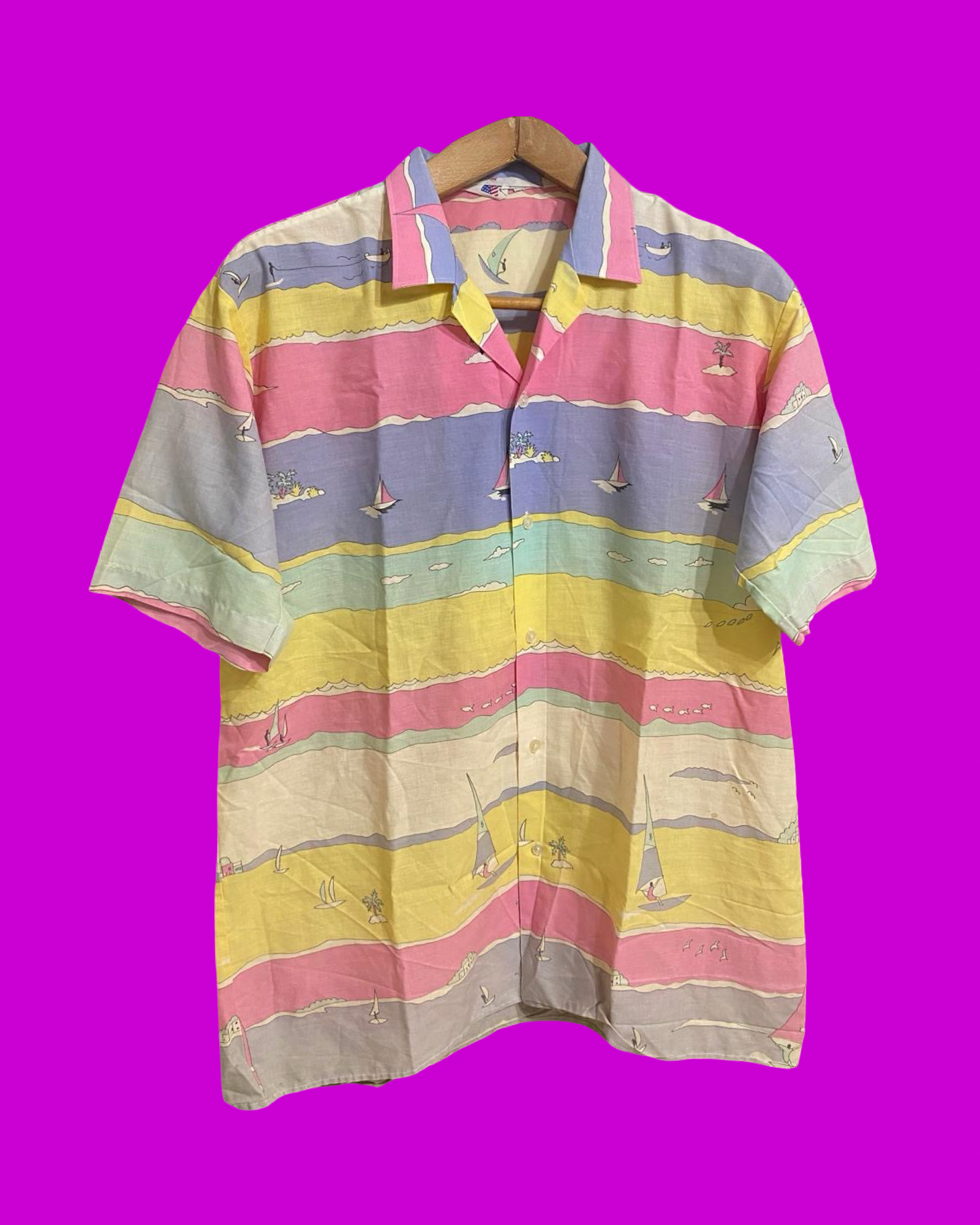Vintage Multicolor Fantasy 90's Shirt Unisex Size L