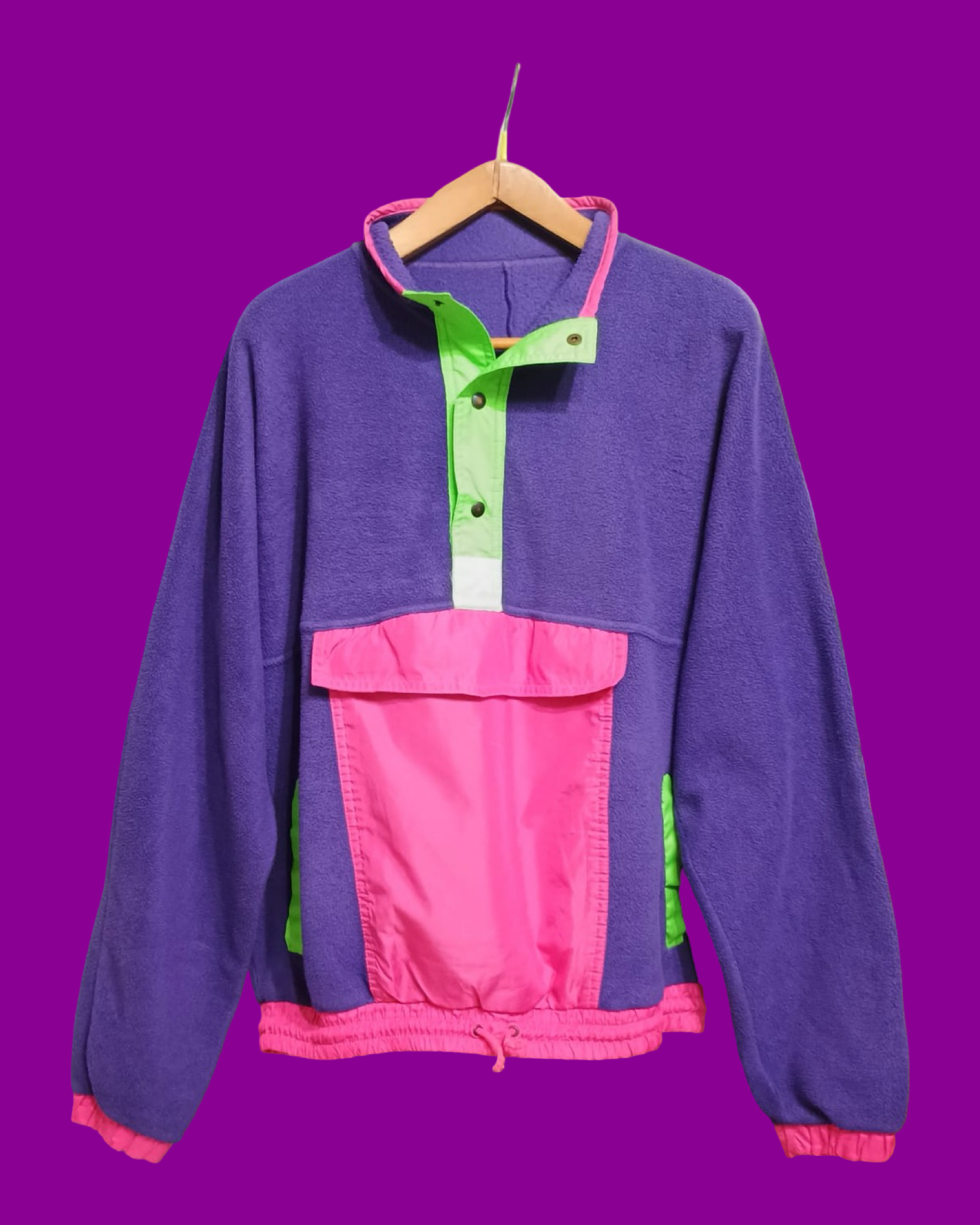 Vintage Multicolor Fantasy 90's Fleece Unisex Size L