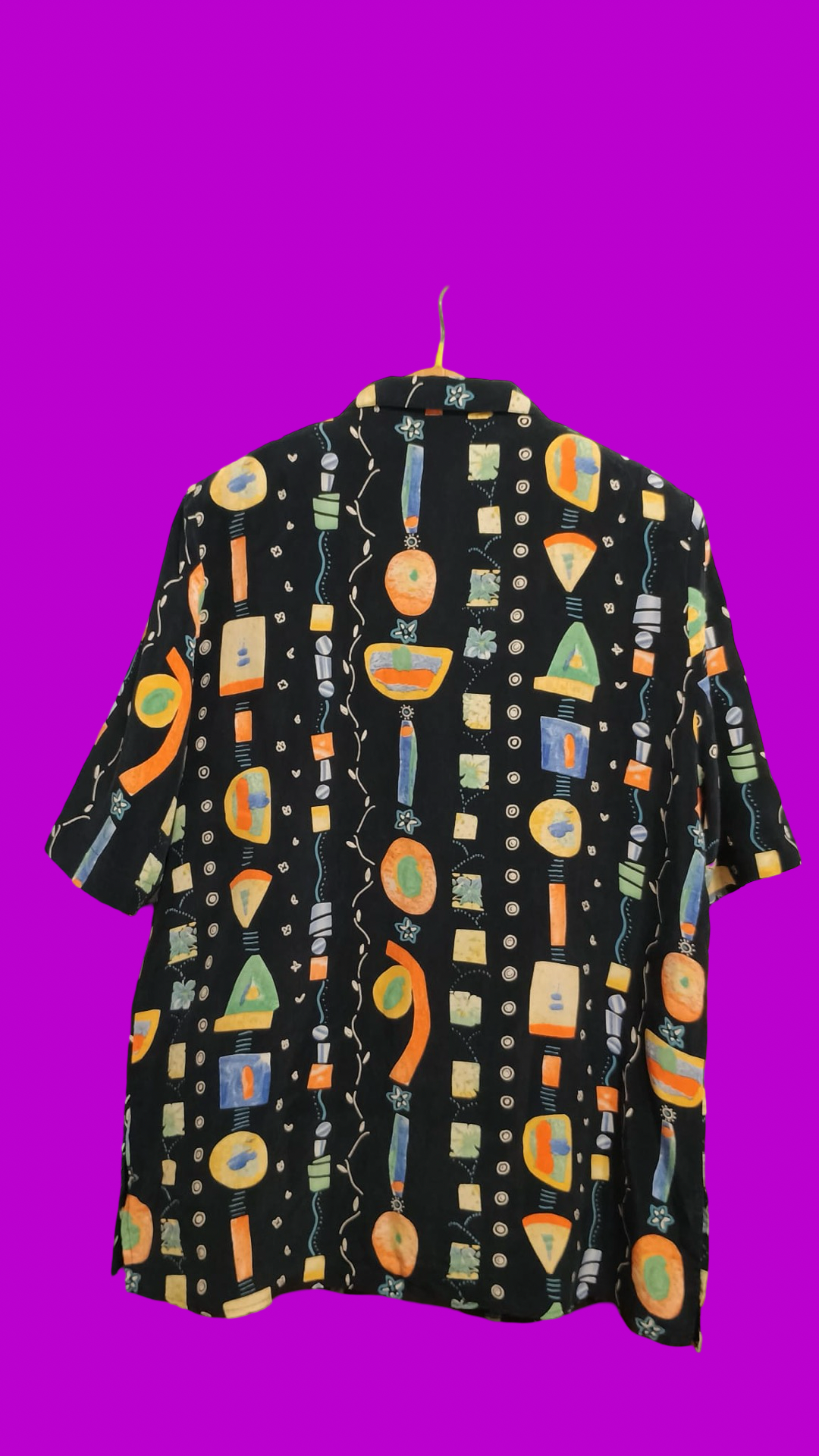 Vintage Multicolor Fantasy 90's Shirt Woman Size L