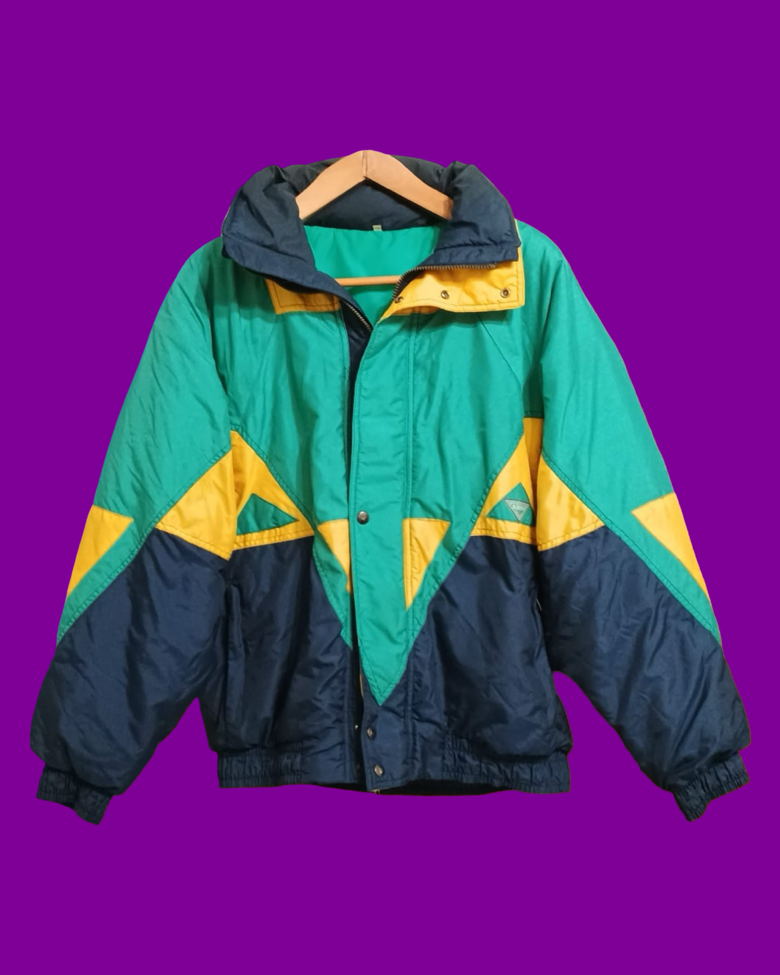 Vintage Multicolor Fantasy 90's Snow Jacket Unisex Size M