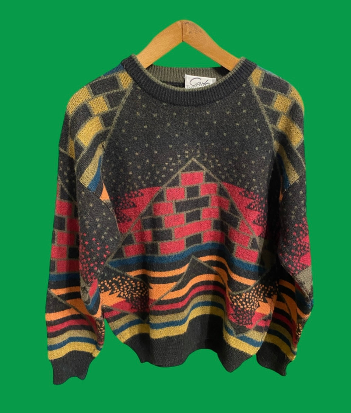 Vintage Multicolor Fantasy 90's Cardigan Unisex Size S