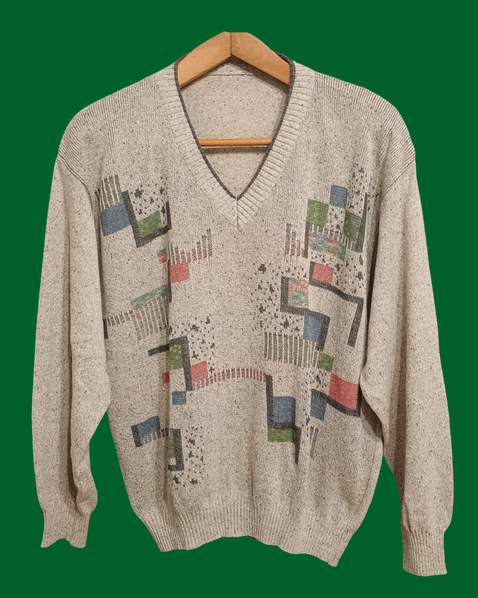 Vintage Multicolor Fantasy 90's Sweater Unisex Size M